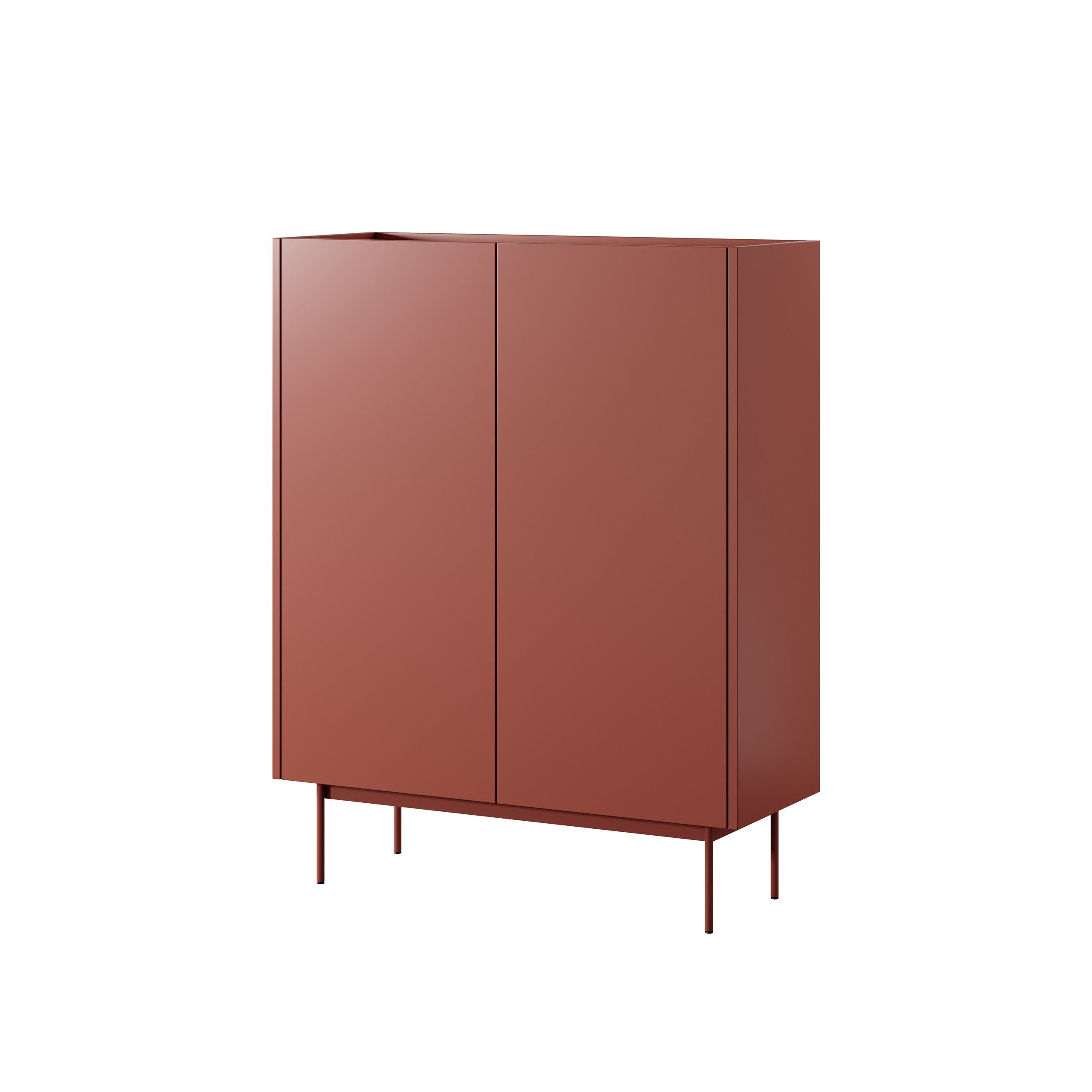 Masseno Kommode COLORE 97 cm Sideboard mit 2 Türen Rot