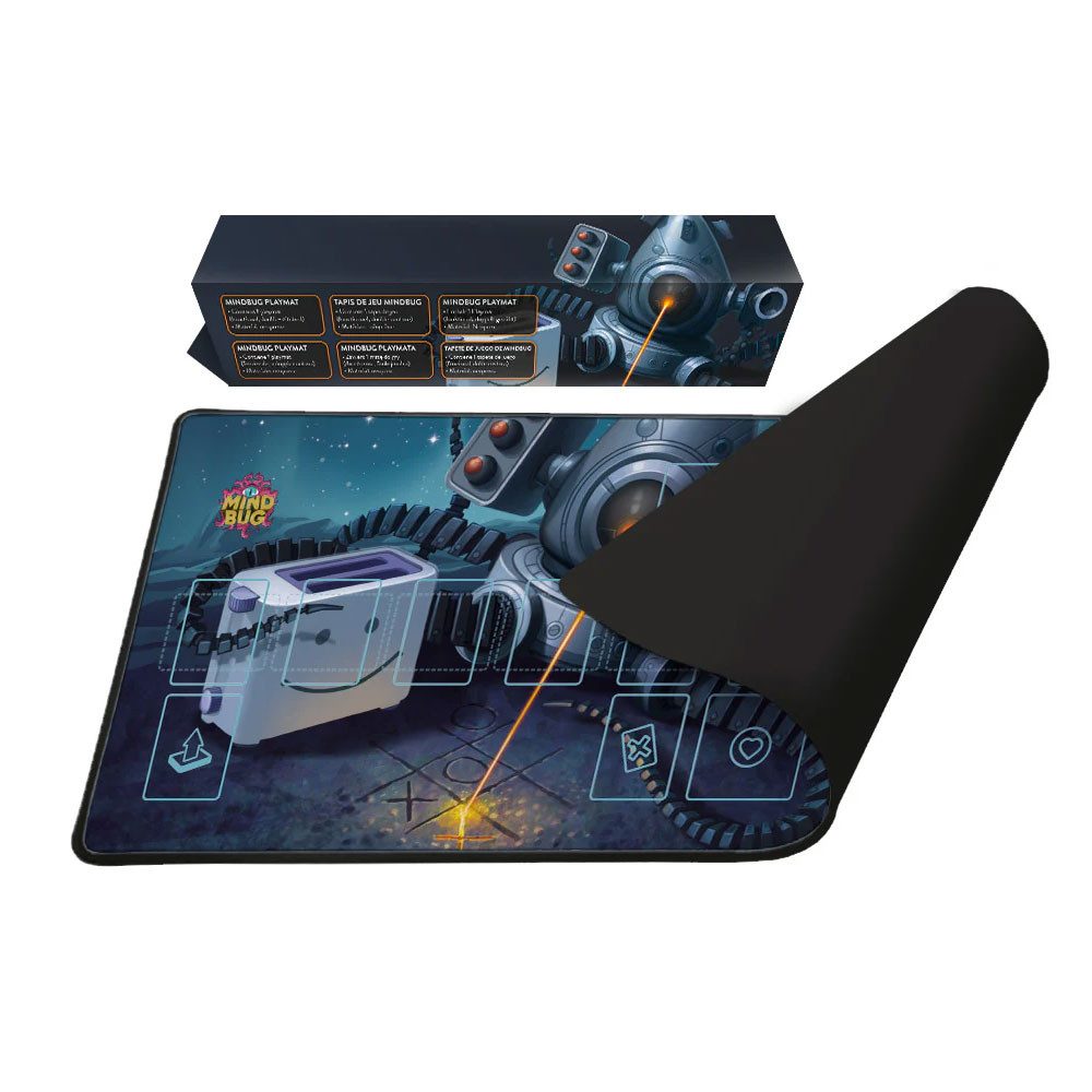 Nerdlab Spiel Mindbug Spielmatte - Earl B. Bug Spielunterlage, Kartenspiel-Zubehör, UV-beständig