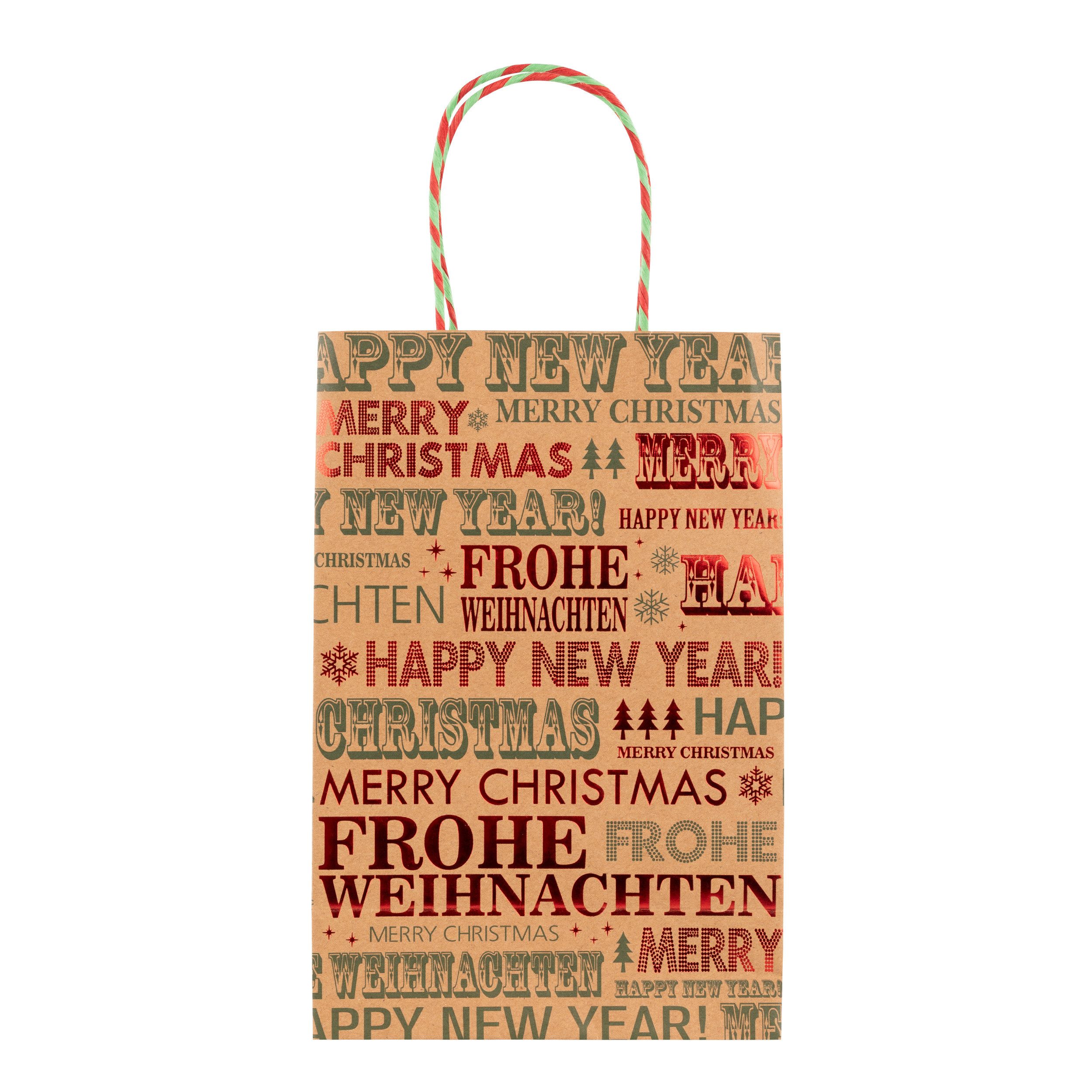 Idena Tragetasche Idena Papiertasche Frohe Weihnachten günstig online kaufen