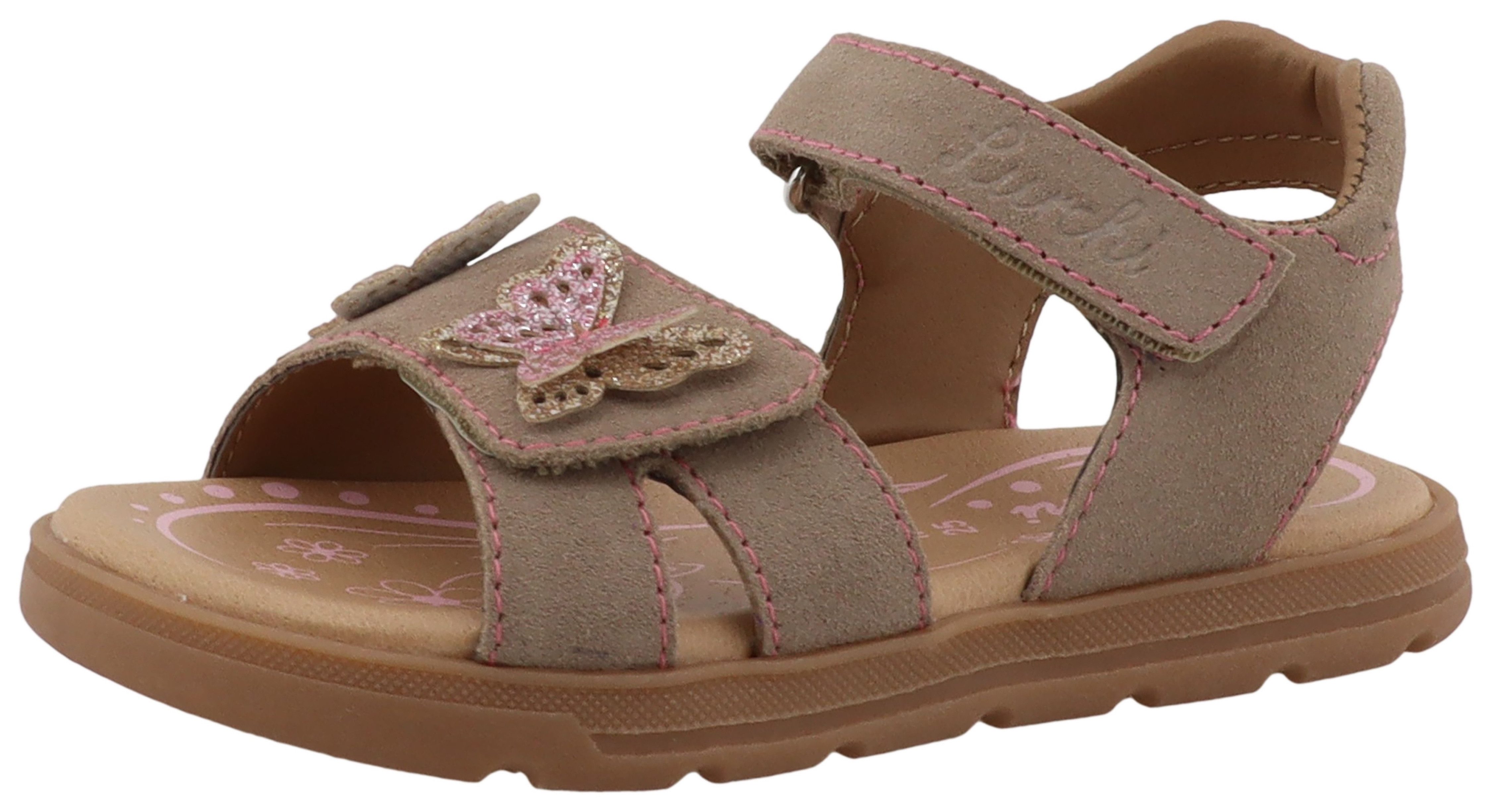 Lurchi Cinny Sandale Klettschuh mit Glitzer, Größenschablone zum Download