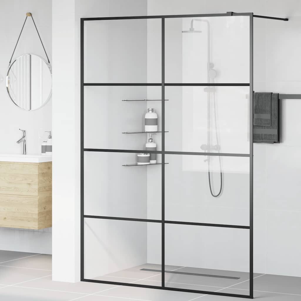 vidaXL Duschwand Duschwand für Begehbare Dusche mit Klarem ESG-Glas 140x195 cm