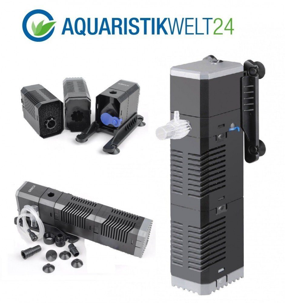 Aquaone Aquariumfilter CHJ-502 Aquarium Innenfilter 500 L/h bis 150l Aquarien