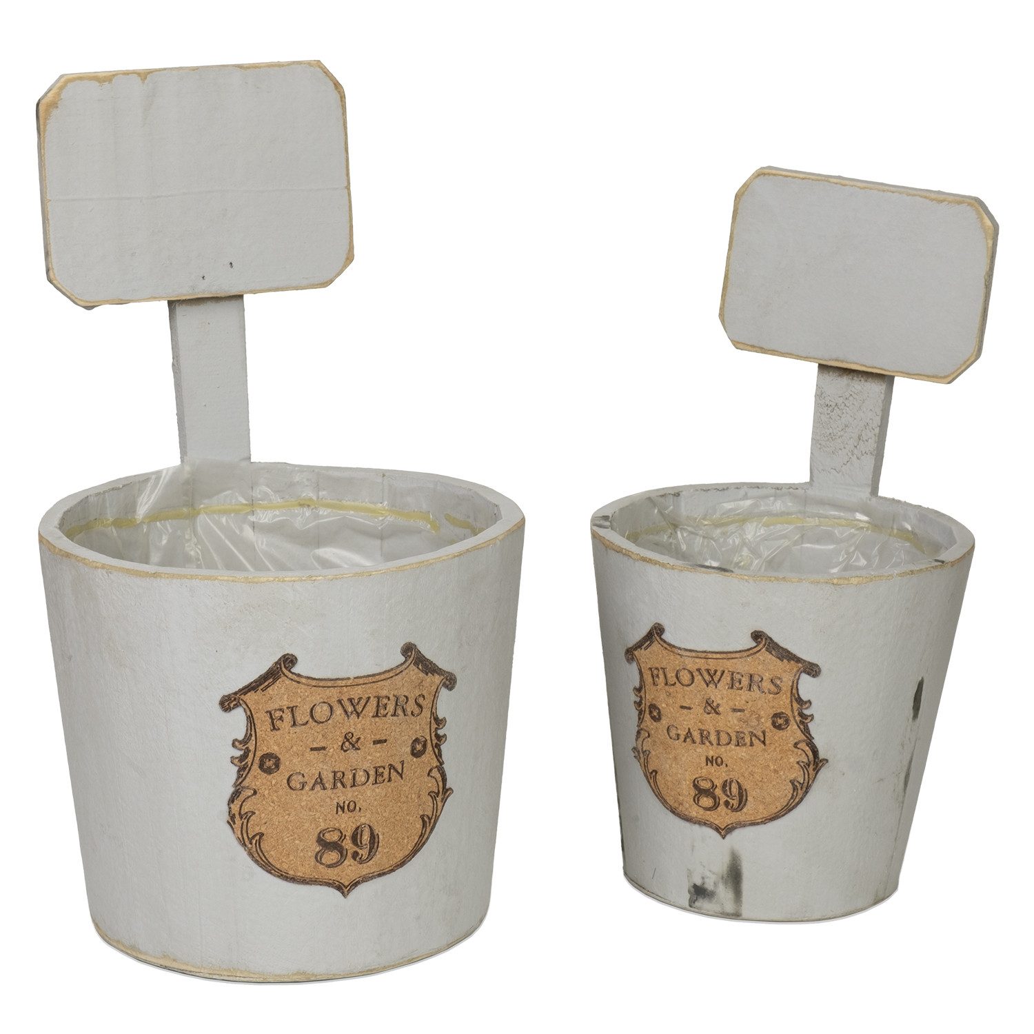 Moritz Dekoobjekt 2er Pflanztopf Flowers Garden aus Holz (Garten Wasserhahn), Насосы