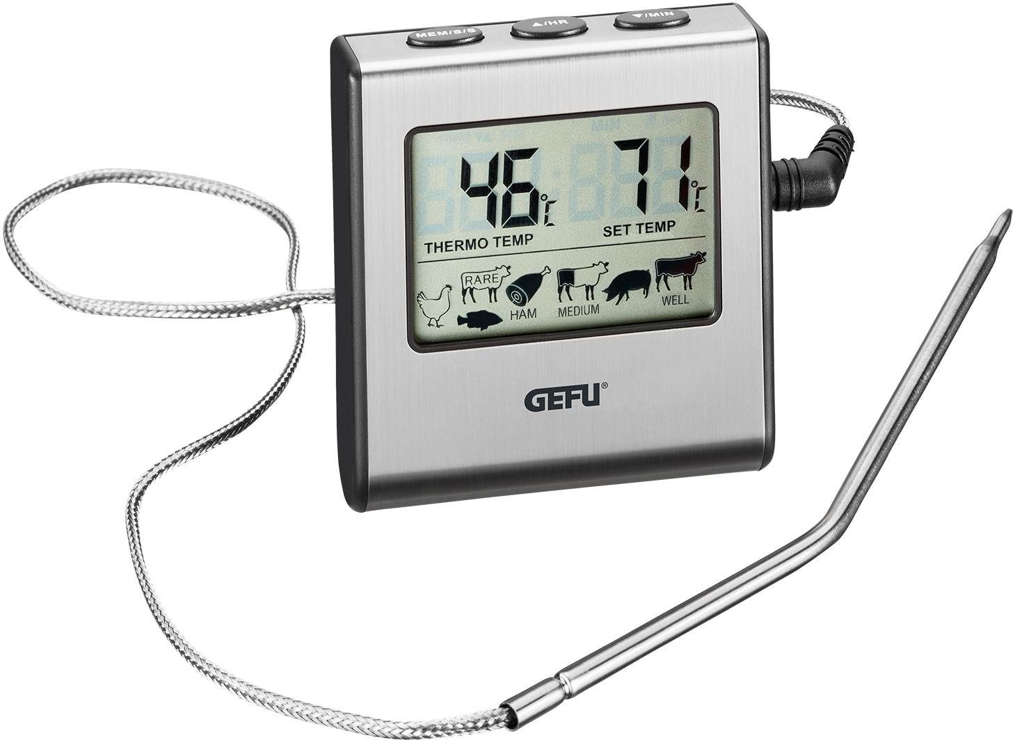 Image of 3 Stk. Bratenthermometer digit. m.Timer Tempere