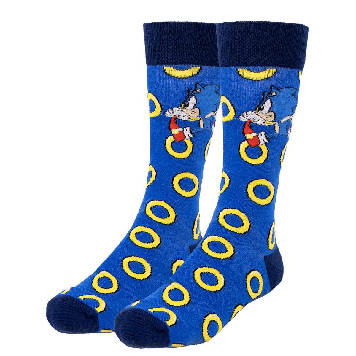 Cerda Socken Sonic Socken 3er Pack 40-46 Erwachsene Unisex Baumwollsocken – Bild 3 von 4