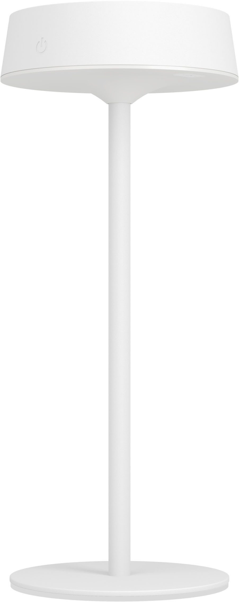 EGLO Tischleuchte SIMERI Tischlampe - Stahl - SOLAR-LED - 3W - IP44, Dimmfunktion, Farbwechsel, USB-Anschluss mit Ladefunktion, mehrere Helligkeitsstufen, LED fest integriert, Kaltweiß, Neutralweiß, Warmweiß, Solarleuchte, Außentischleuchte, Akku, Leselampe, H31 x Ø13 cm