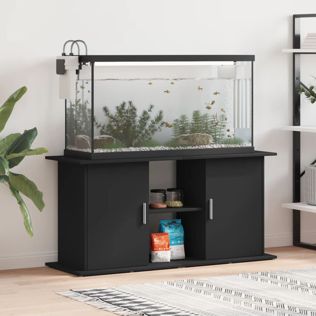 vidaXL Aquariumunterschrank Aquariumständer Schwarz 121x41x58 cm Holzwerkst günstig online kaufen