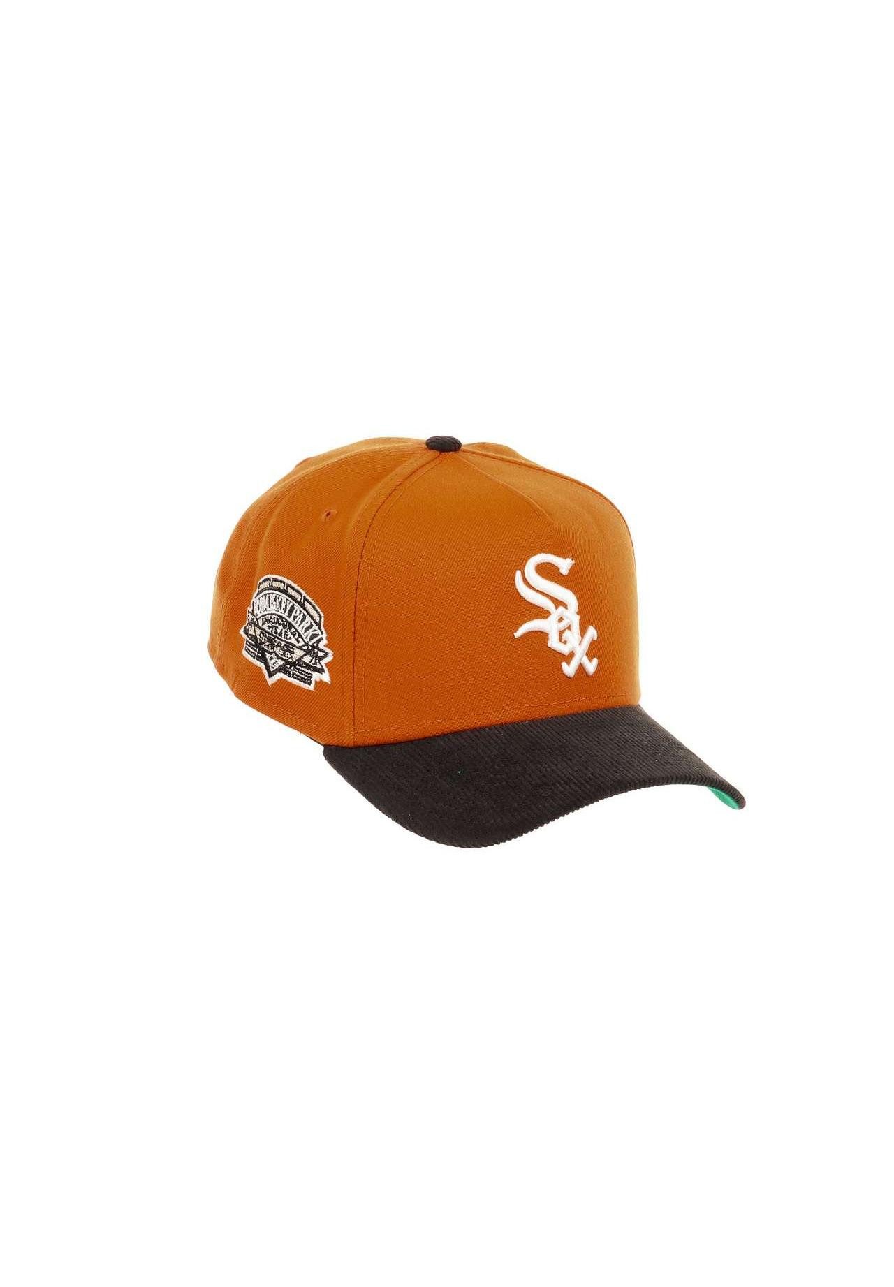 Baseball Cap Chicago White Sox MLB Inaugural Year Sidepatch Orange Black Cord 9Fort