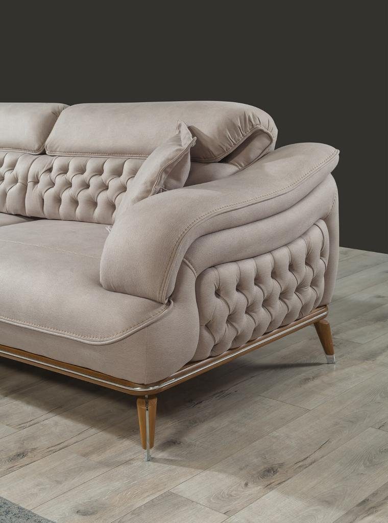 Leder Luxus JVmoebel (2-St., 3+1 Sitzer/Sessel), Sofa 3 Wohnzimmer-Set Sofagarnitur Sofa Sofas Made Sessel in Luxus, Sitzer Garnitur Europa