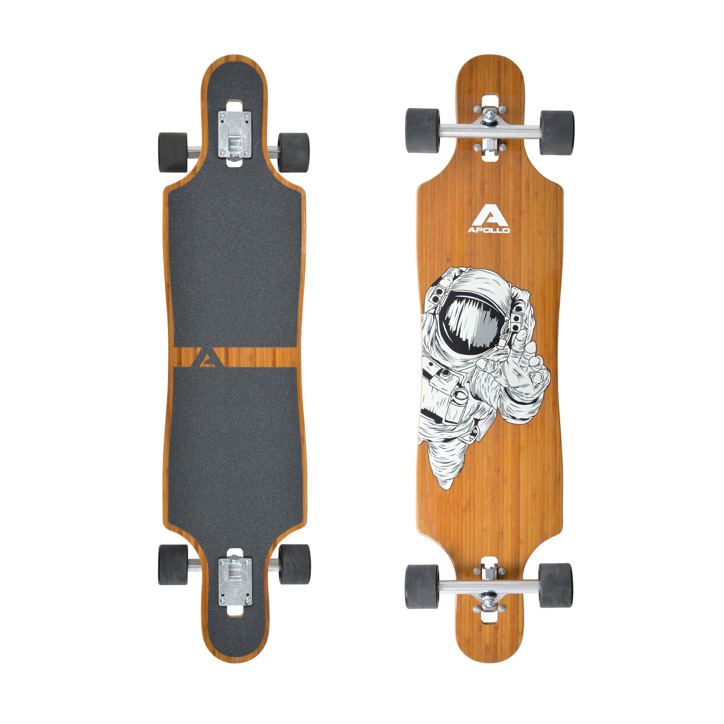 Apollo Longboard Twin Tip DT Fiberglas Longboards, Extrem leicht und stabil