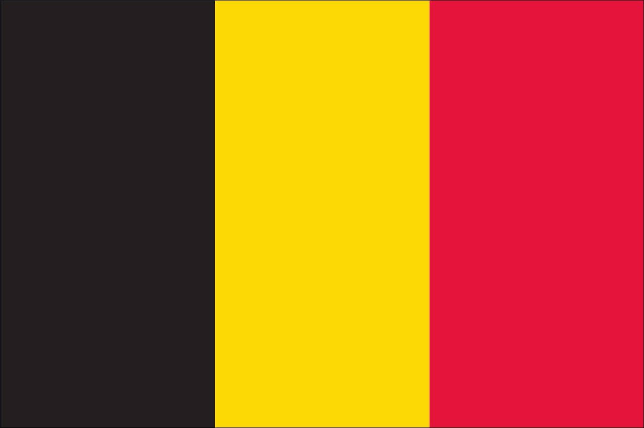 flaggenmeer Flagge Belgien 160 g/m² Querformat
