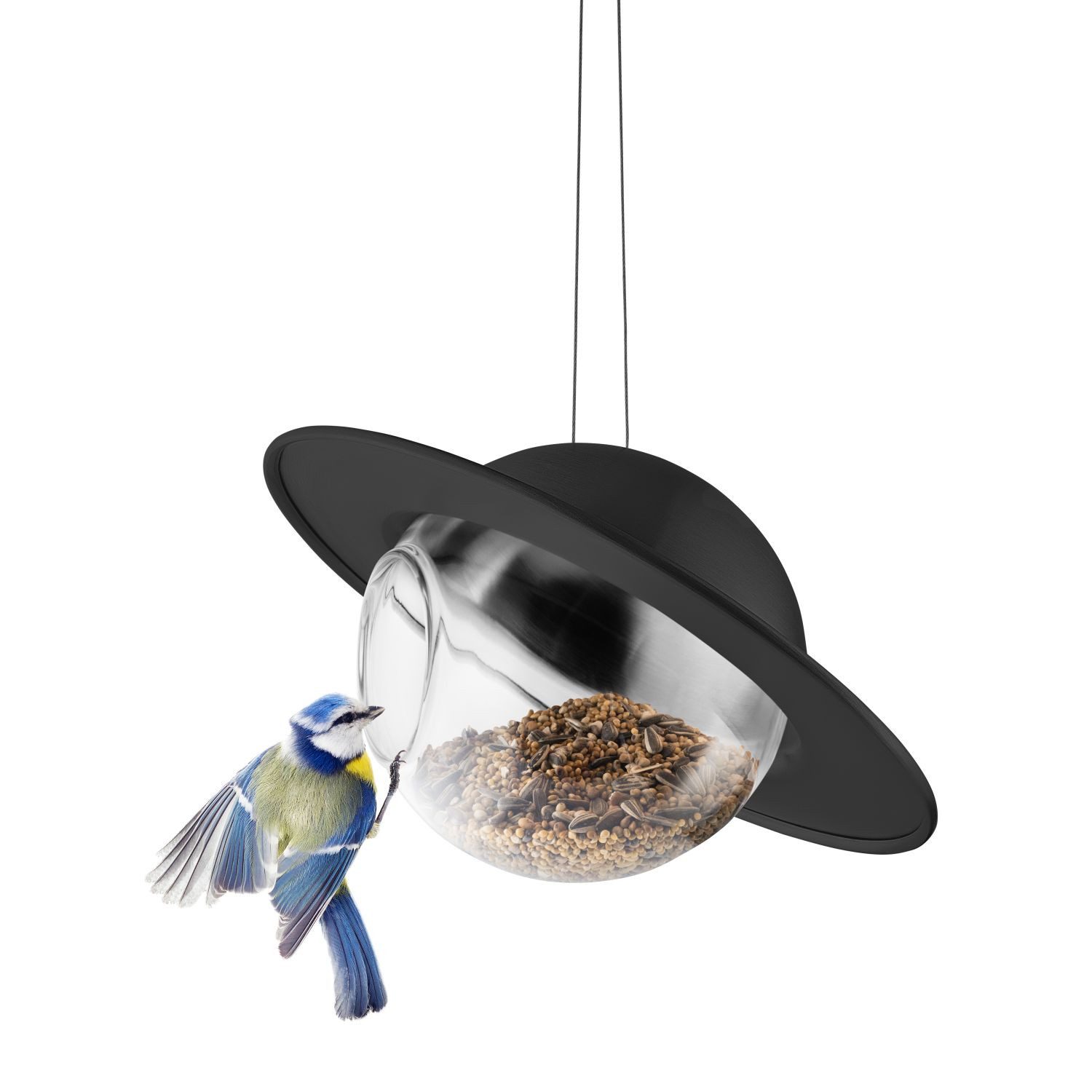 Eva Solo Futterstation Saturn Schwarz, Glas