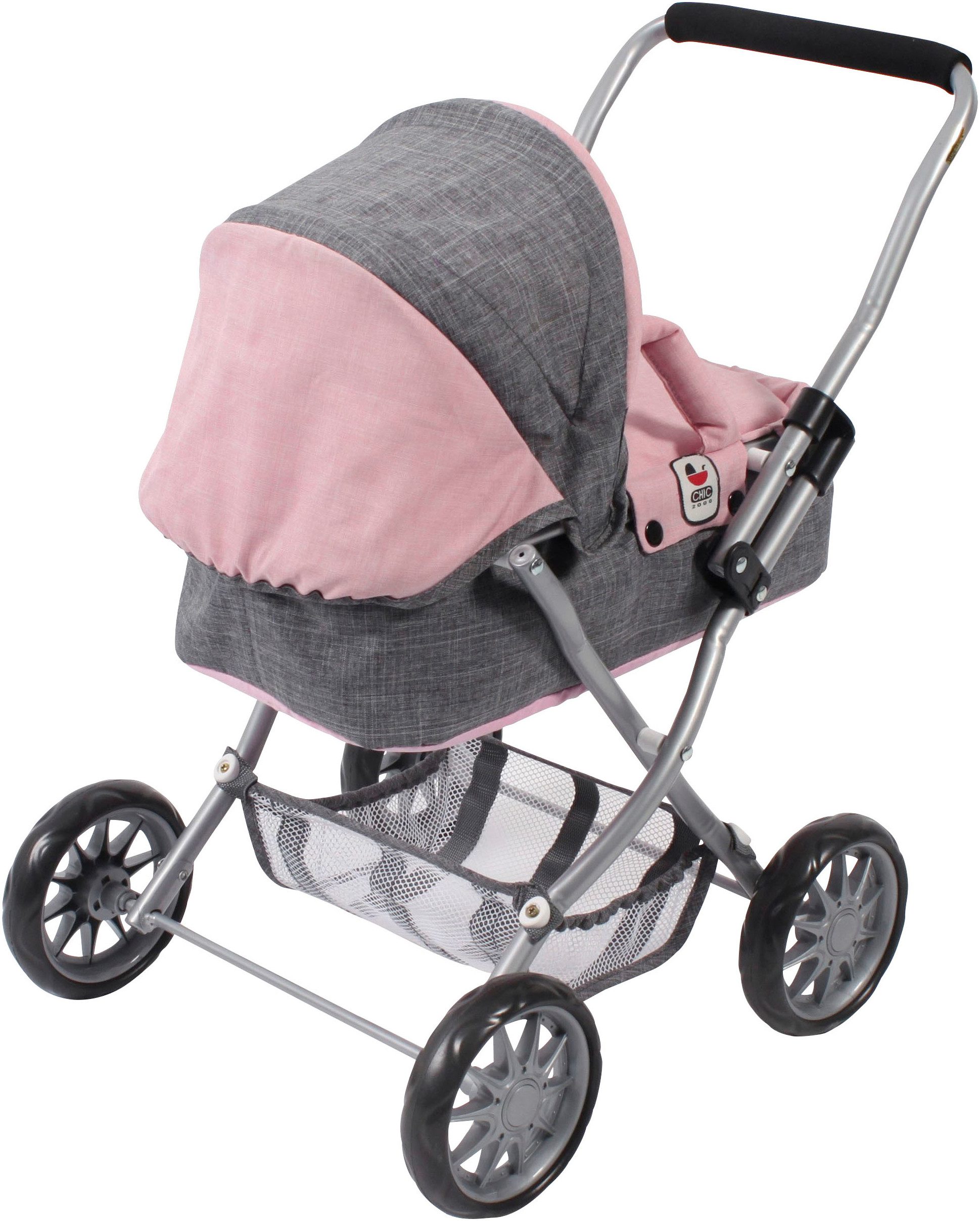 CHIC2000 Puppenwagen Smarty, Mini-Kuschelwagen, mit herausnehmbarer Tragetasche