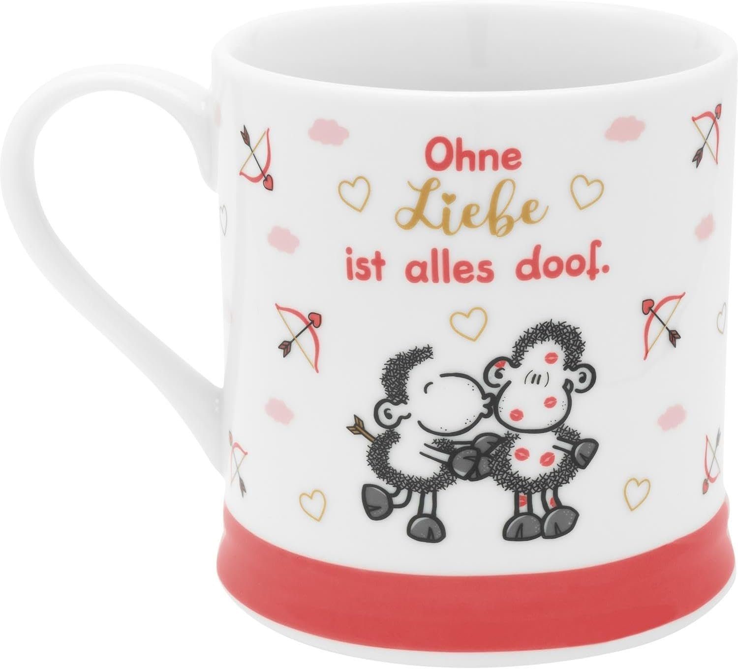 Sheepworld Tasse Tasse Kaffeetasse Kaffeebecher Teetasse Sheepworld 40cl Ohne Liebe, Material: Porzellan