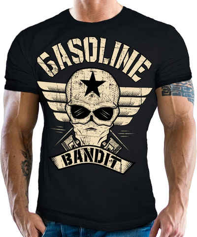 GASOLINE BANDIT® T-Shirt Winged Logo - Big Size Print