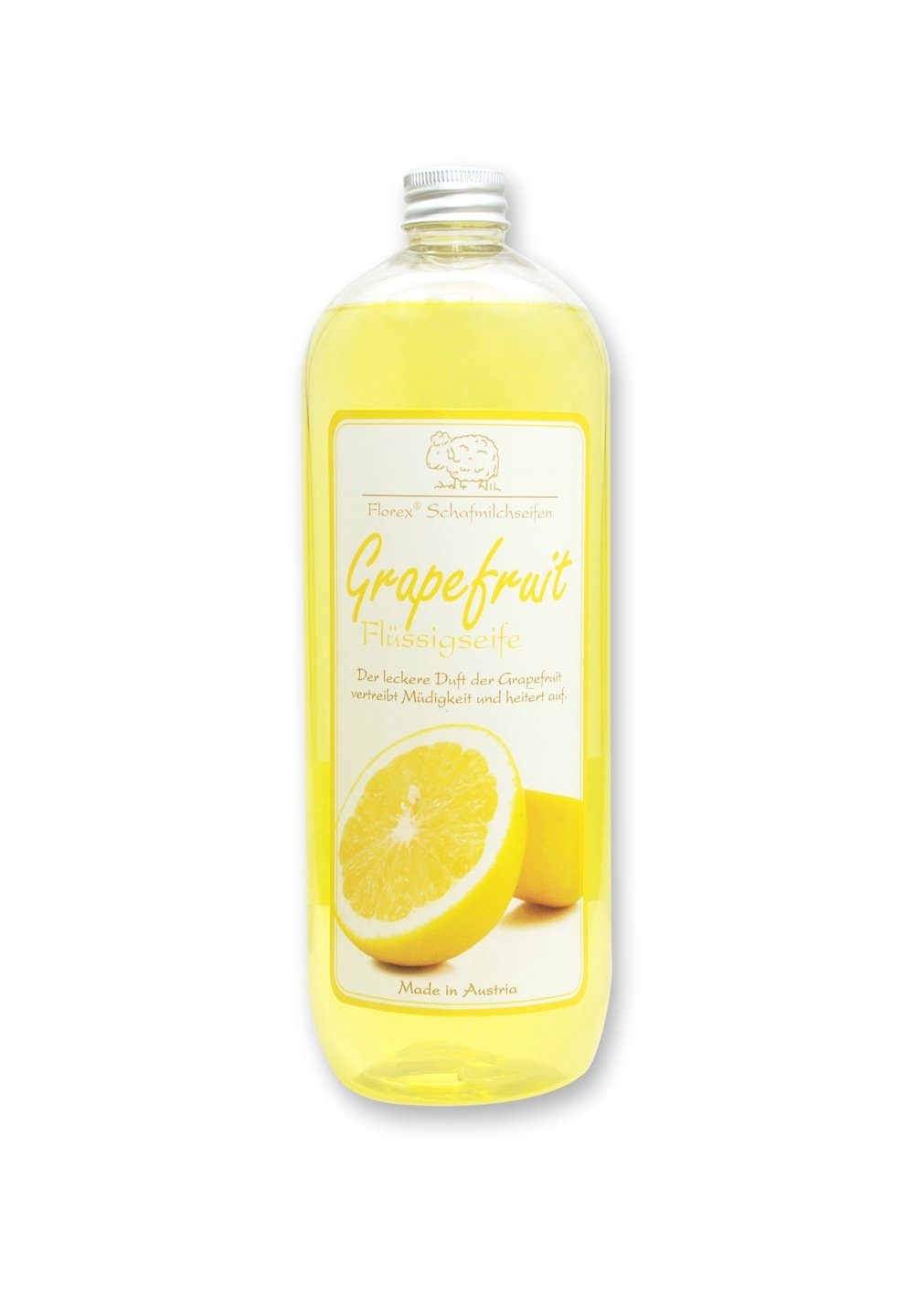 Gerlinde Hofer _ Florex GmbH Flüssigseife 9413GR Grapefruit, Nachfüller Bio Schafmilch 1 Liter