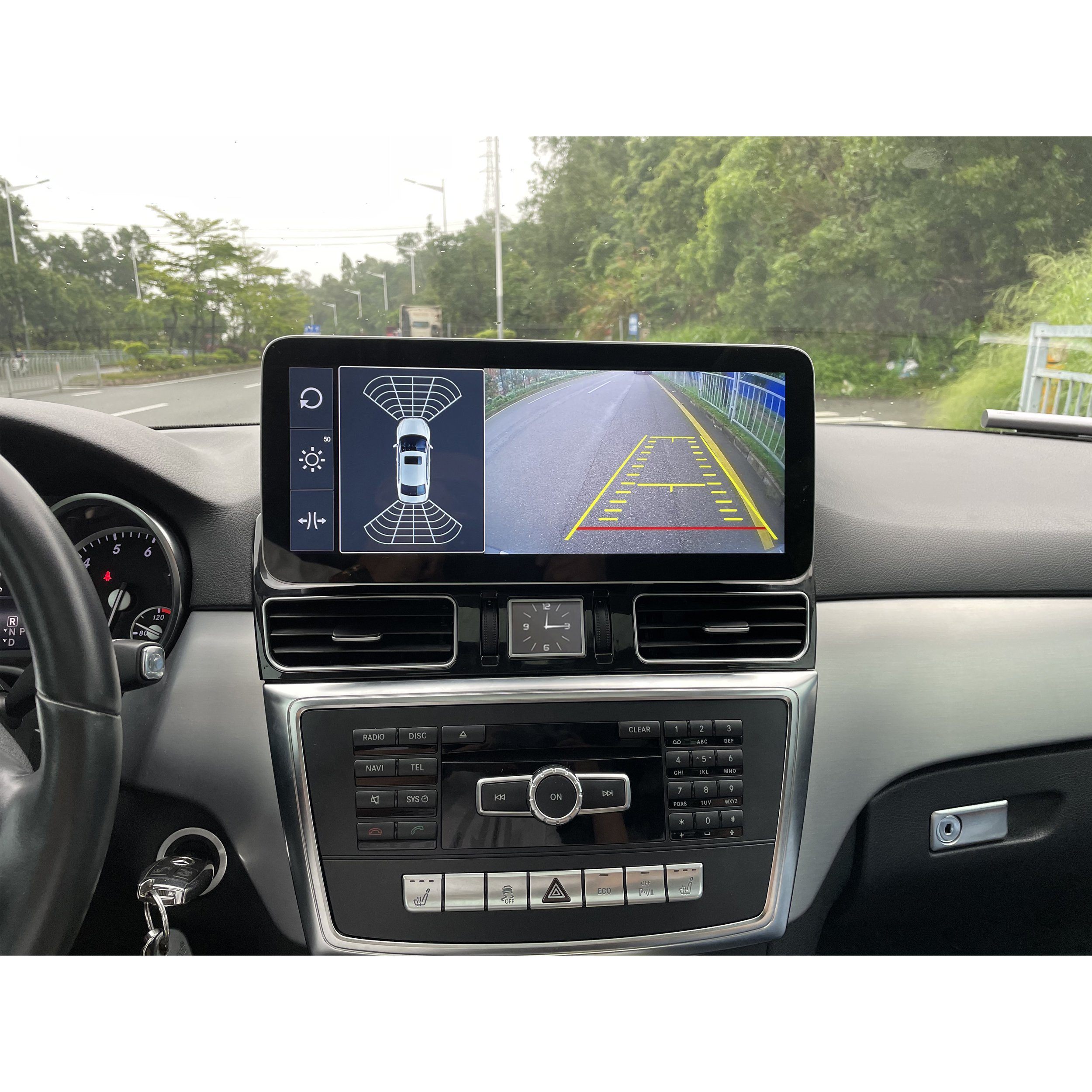 TAFFIO Für Mercedes X166 Einbau-Navigationsgerät Android W166 4X Touch GL NTG 12" Carplay GPS ML
