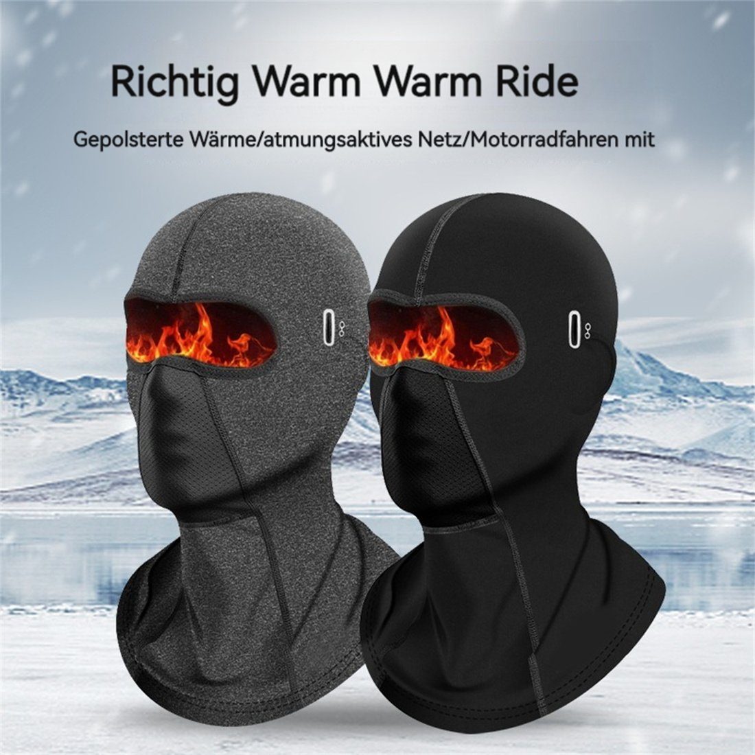 Kopfbedeckungen Sturmhaube Warm Schwarz Ski Reiten Hut,Winter Maske,Barack DÖRÖY Outdoor Rapha
