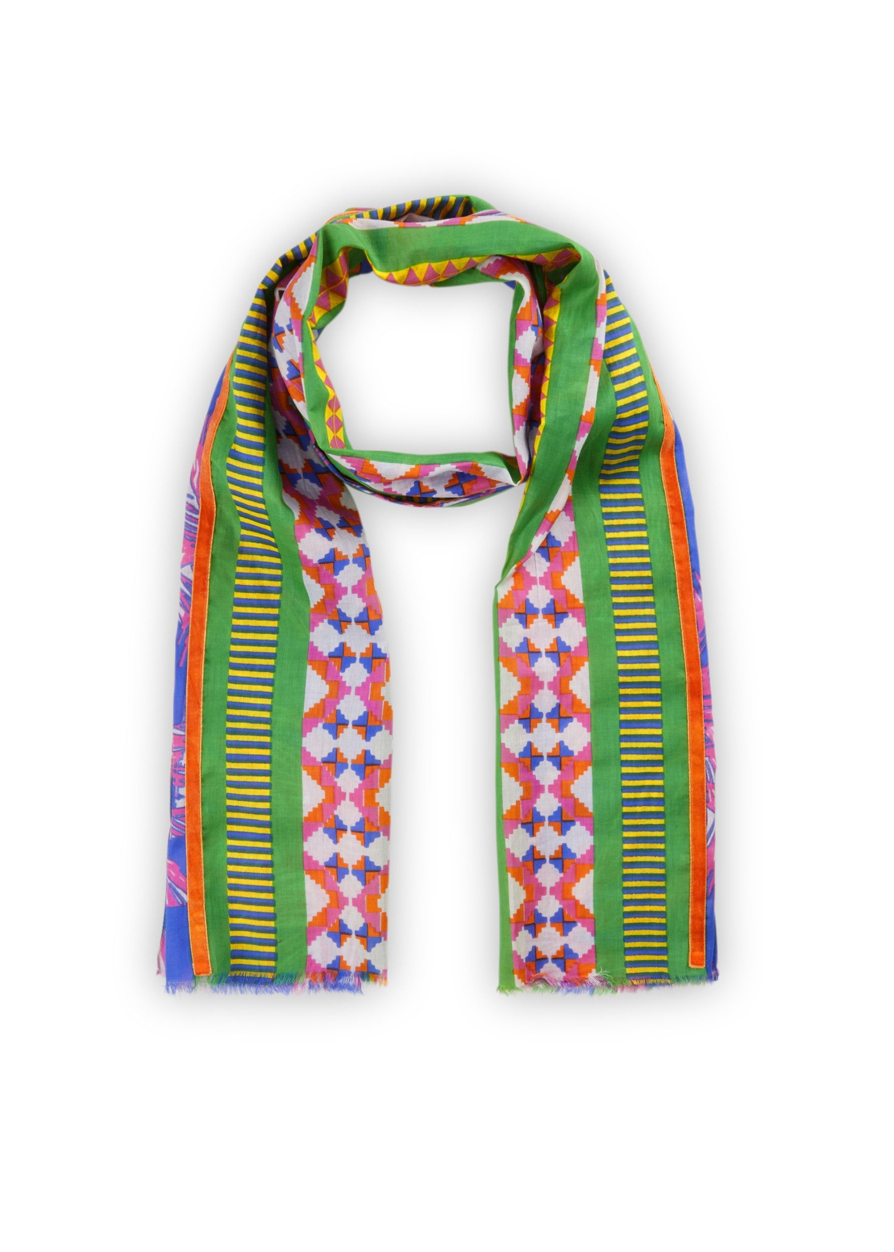 Strickmütze PRINTED SCARF ORGANIC COTTON PALMTR
