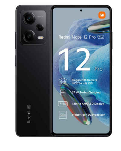 Xiaomi Redmi Note 12 Pro 5G Smartphone (16,94 cm/6.67 Zoll, 128 GB Speicherplatz, 50 MP Kamera, 120Hz, Dolby Vision, TurboCharge)