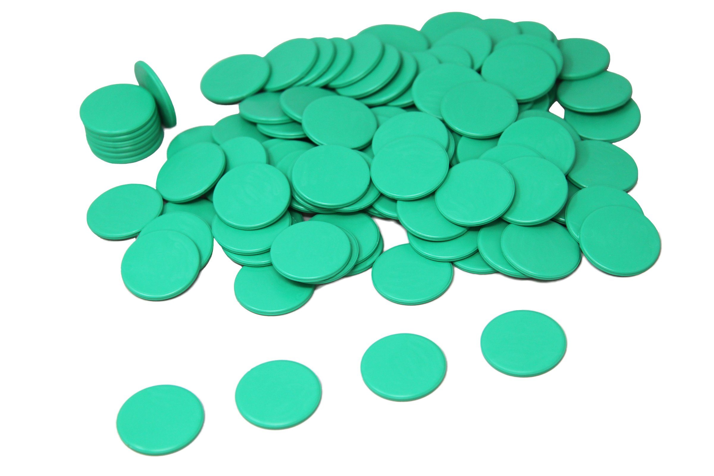 Wissner® aktiv lernen Lernspielzeug Spielchips (100 Stück), Zählchips Marker Tokens 25 mm RE-Plastic®, RE-Plastic®