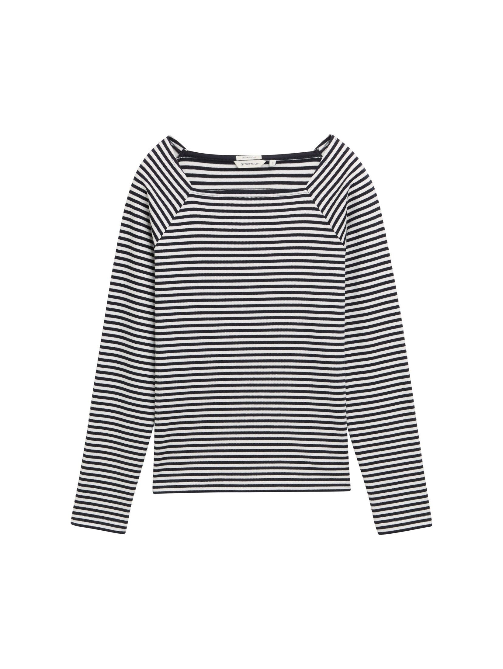 TOM TAILOR Langarmshirt Langarmshirt mit Streifenmuster günstig online kaufen