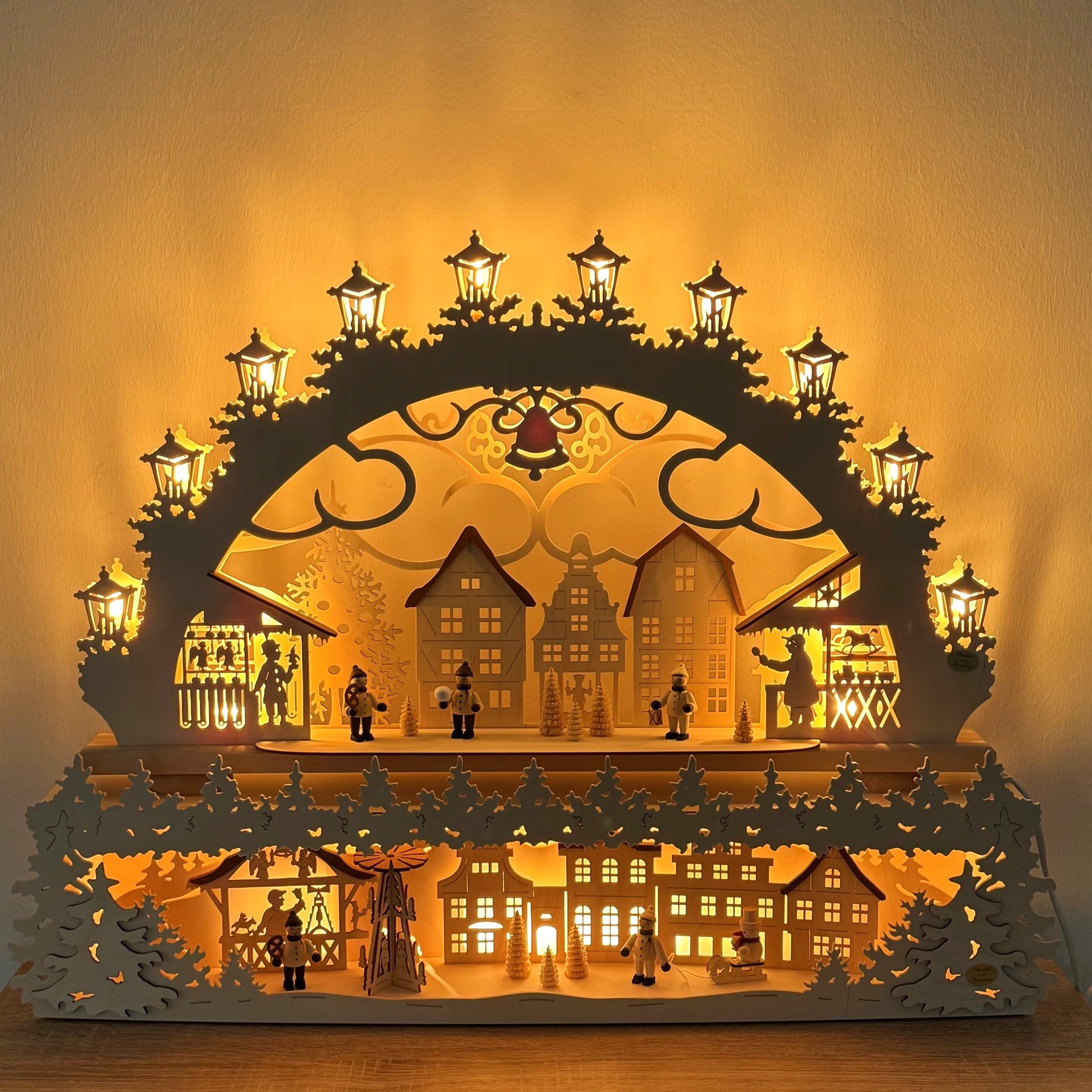 SAICO Original LED Lichterbogen Schwibbogen "Altstädter Weihnachtsmarkt" in günstig online kaufen