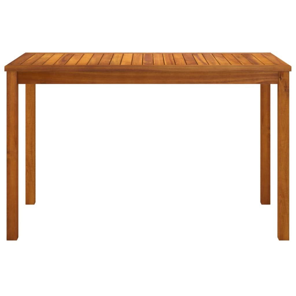furnicato Gartentisch aus Echtholz 110 x 55 x 67 cm, Ölfinish (1-St), Robuster Outdoor-Tisch mit stabilem Rahmen für Sofagarnituren