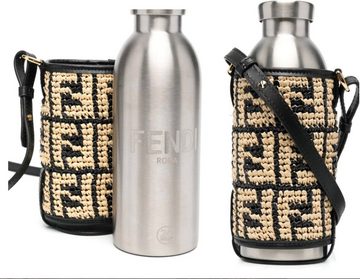 FENDI Trinkflasche FENDI X 24Bottles® Raffia Bag Steel Bottle Holder Set Flaschenhalter T