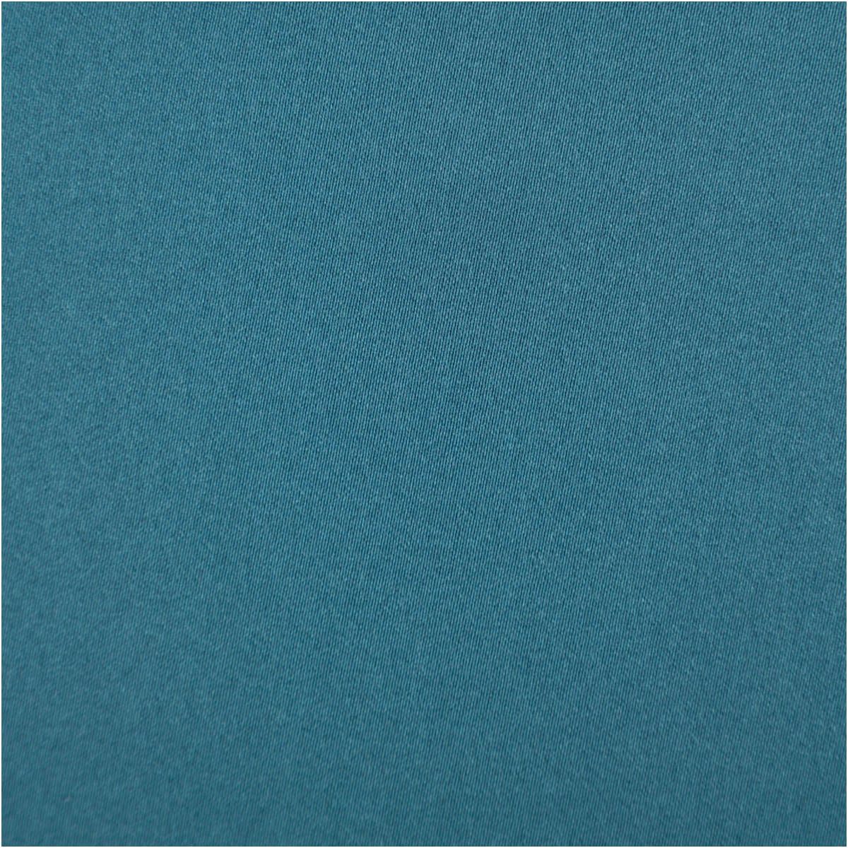 SCHÖNER LEBEN. Stoff Royal Micro Satin Stoff Meterware Petrolblau 140cm, pflegeleicht