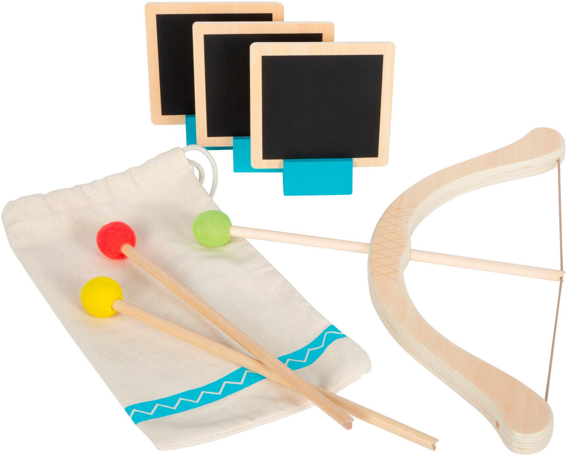 Small Foot Spiel Pfeil und Bogen, Active, Kinderspiel, inkl. Aufbewahrungsbeutel