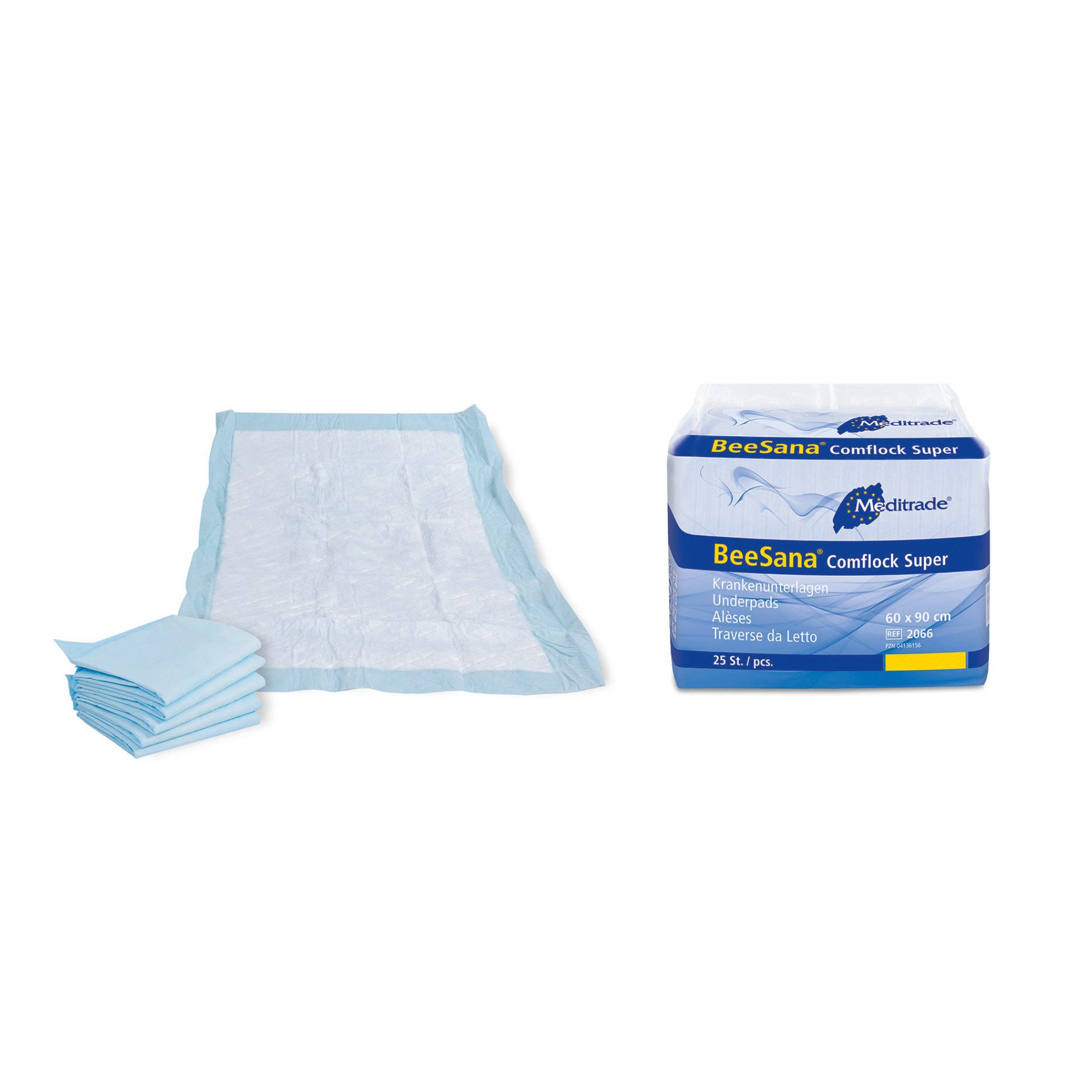Inkontinenzauflage BeeSana® Comflock Super - Bettunterlagen 60x90cm MediTrade – Bild 2 von 3