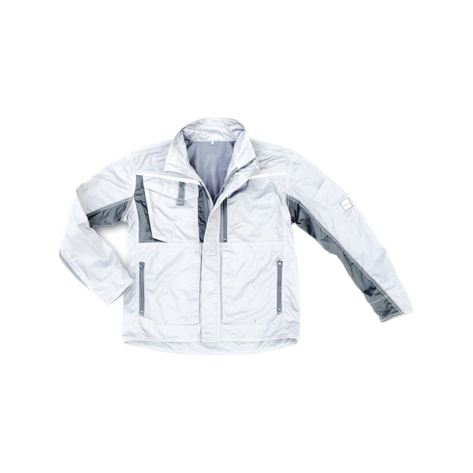 Excess Parka Excess Arbeitsjacke Champ, Gr. S, weiß/grau