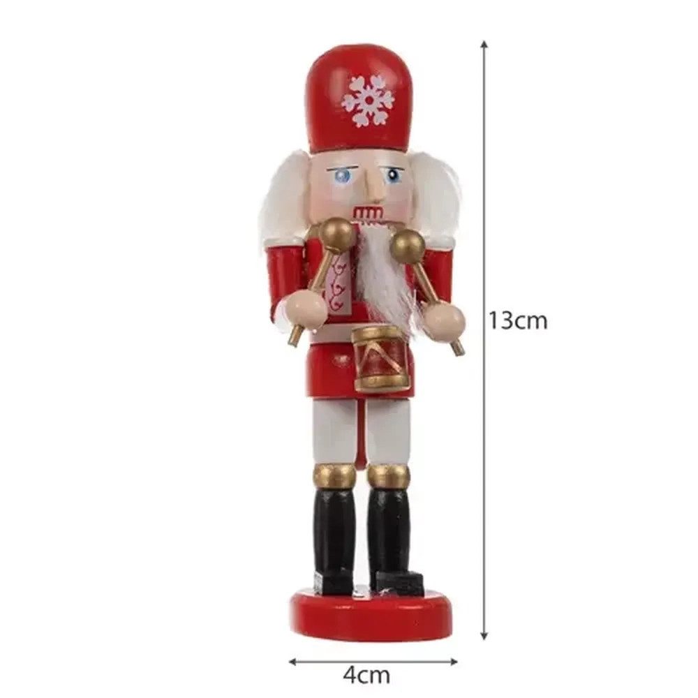 Ruhhy Nussknacker Weihnachtsanhänger Nussknacker Figuren, (Spar-Set, 5-tlg., Holzfiguren), Die 13 cm großen Nussknacker sind aus robustem Holz gefertigt