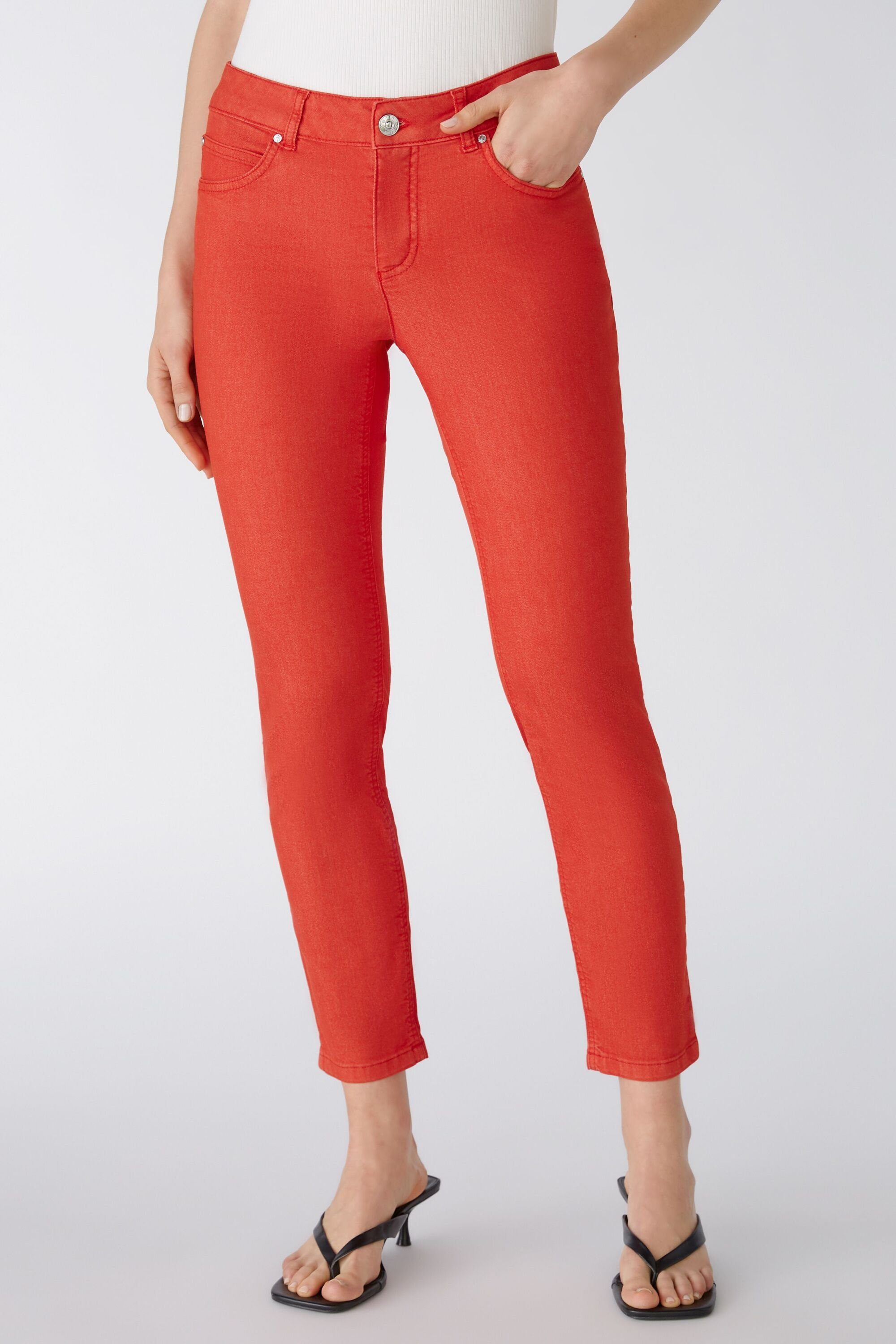 Oui Slim-fit-Jeans BAXTOR CROPPED mid waist, slim fit