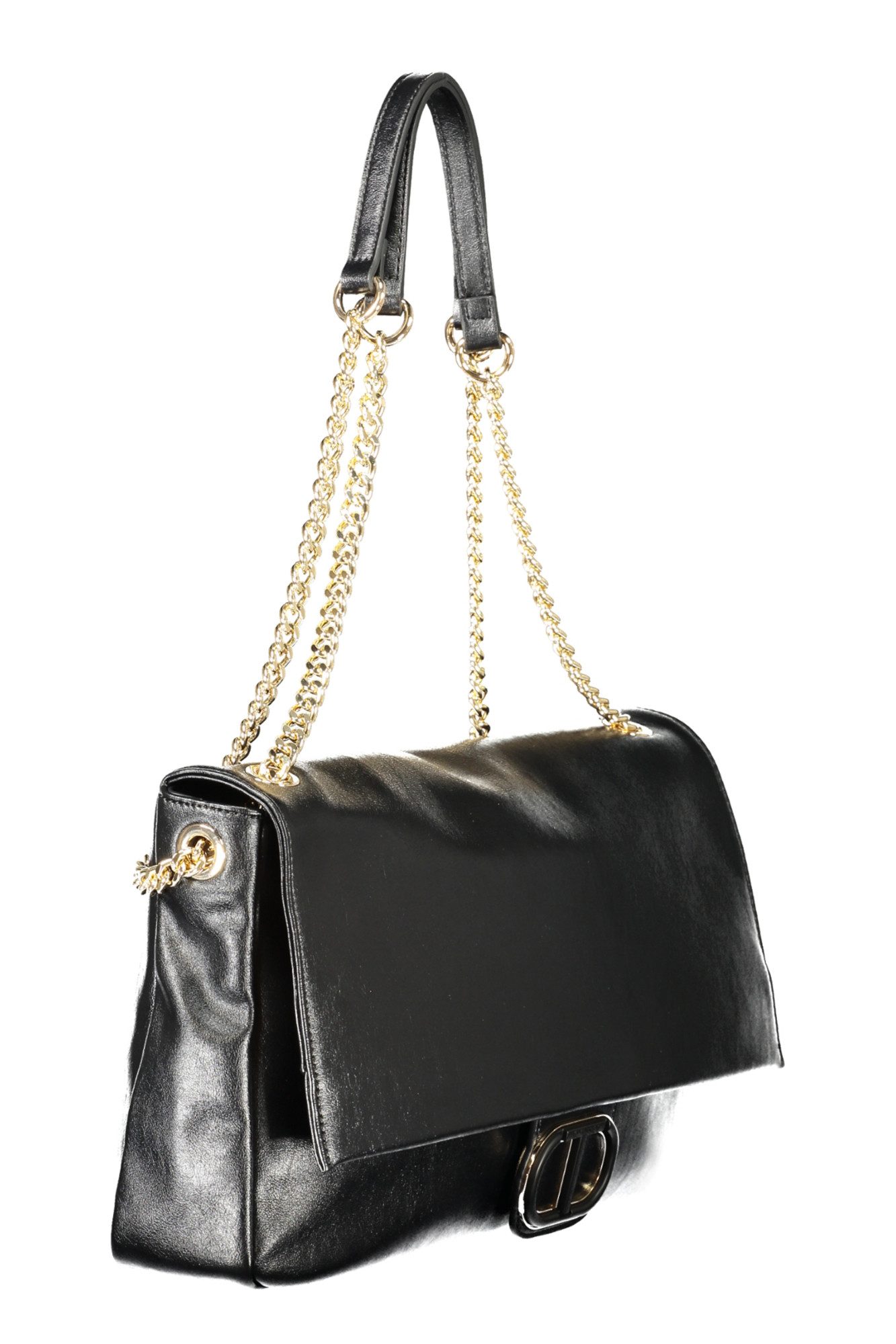 TWINSET Umhängetasche, Schwarze Umhängetasche für Damen, stilvoll mit Kettengriffen