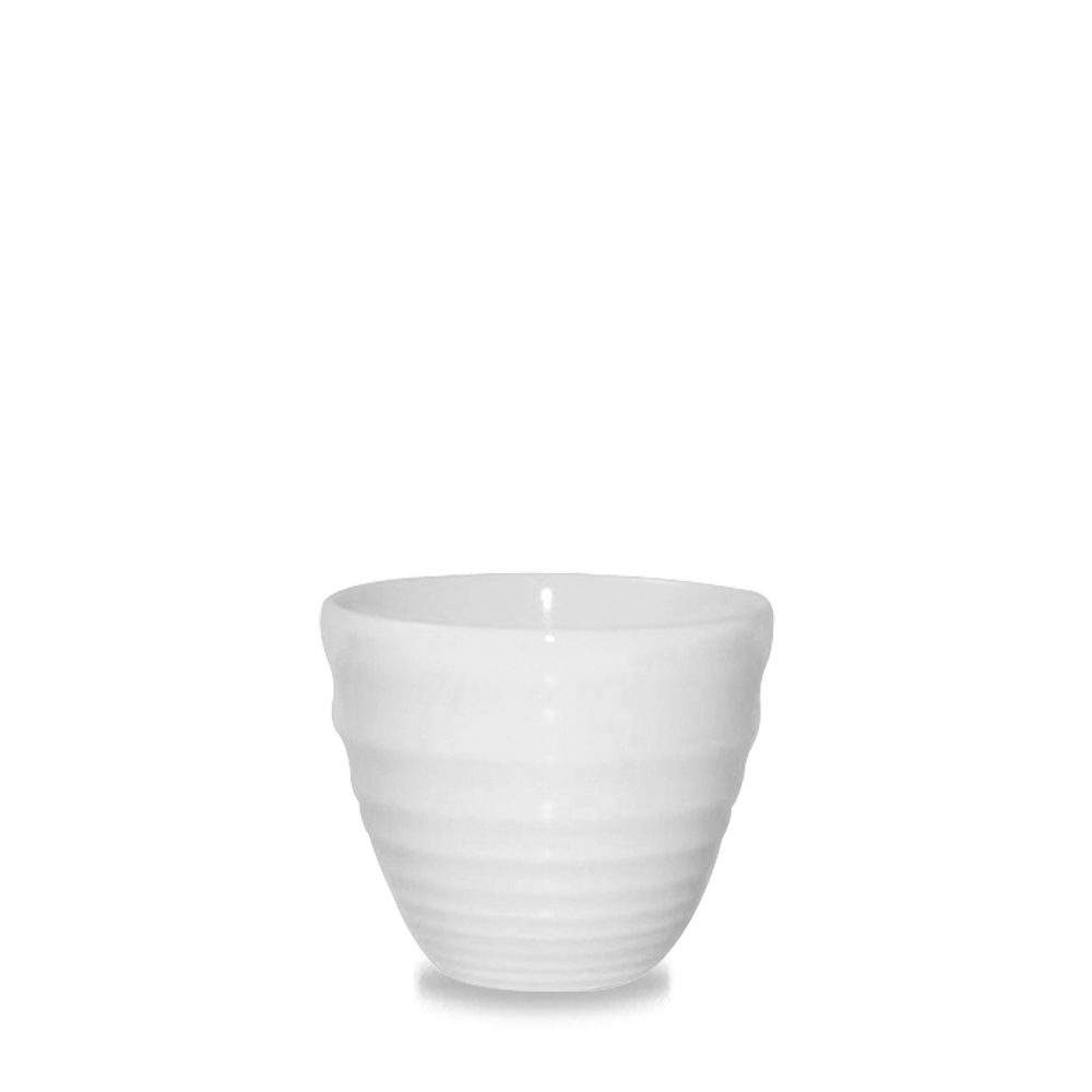 Tasse Super Vitrified Ripple Schale Weiß 9,5cm/28cl, 12 Stück