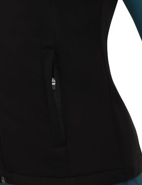 TCA Kurzjacke TCA Damen Flyweight Windweste mit Reißverschlusstaschen - Schwarz