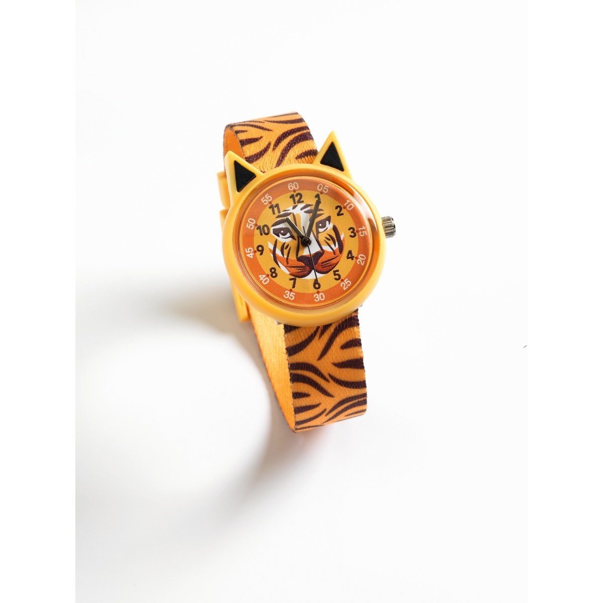 DJECO Quarzuhr Elegante Quarzuhr mit schönem Motiven zum Uhr-Lesen-Lernen