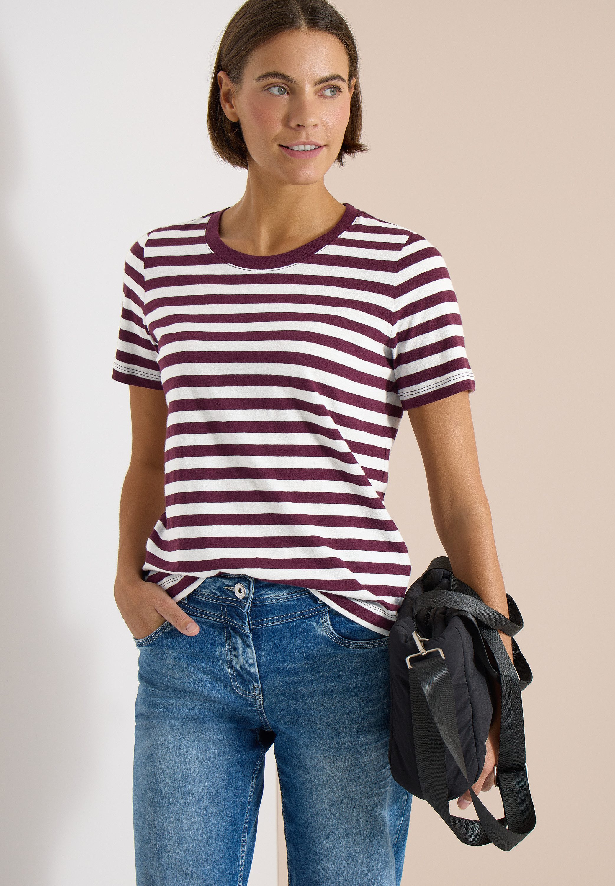 CECIL T-Shirt aus reiner Baumwolle