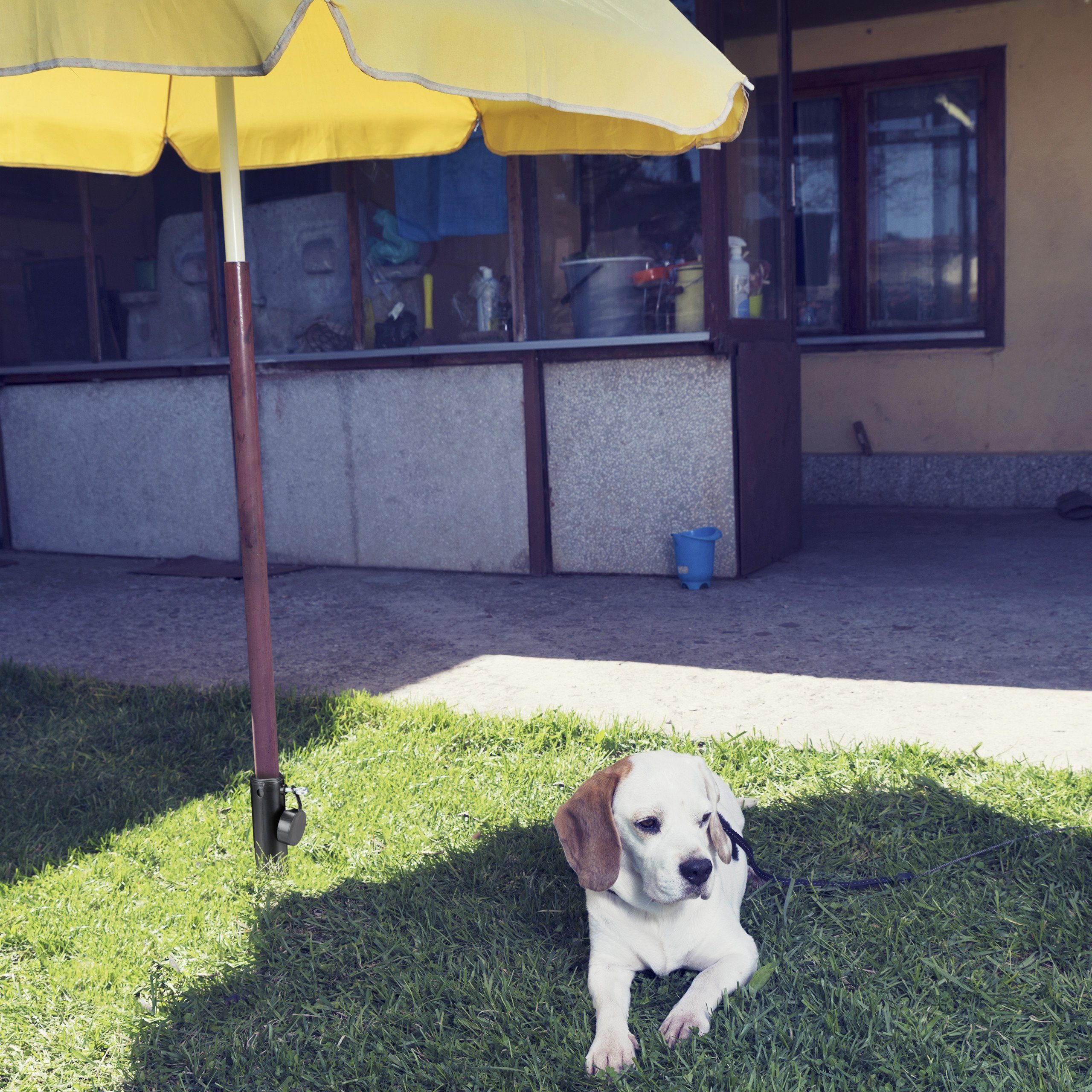 relaxdays Schirmhalter Bodenhülse für Sonnenschirm