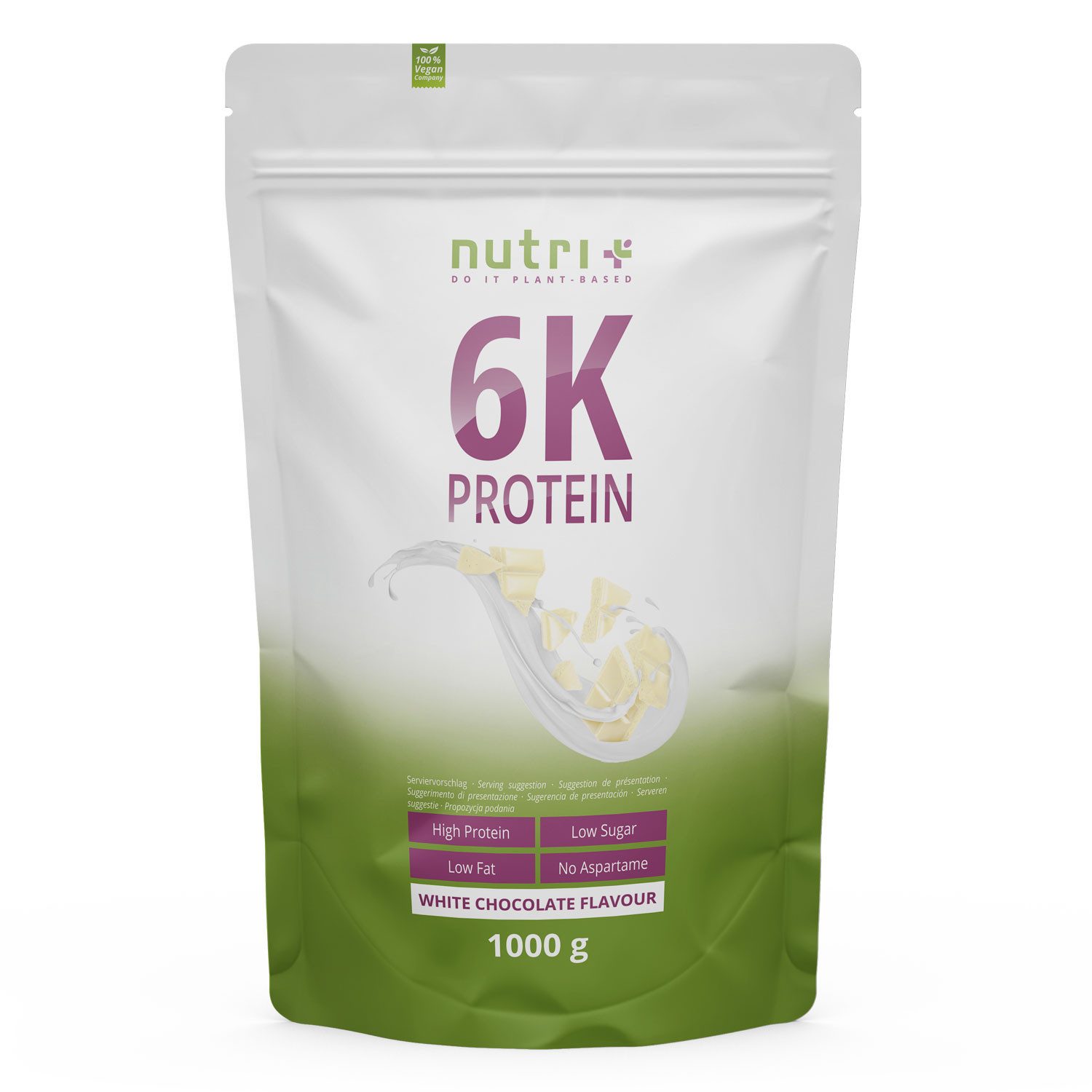 nutri+ Proteinpulver 6K Eiweiß Pulver, 1 er