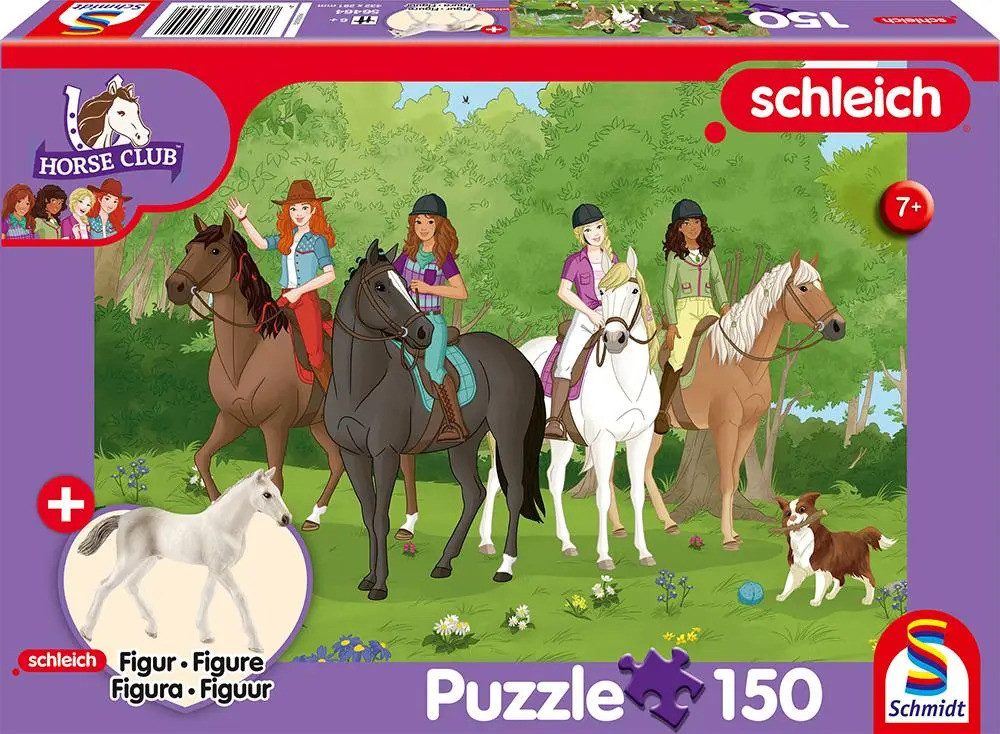 Schmidt Spiele Puzzle Horse Club, Holstein Fohlen, (AT), 150 Teile, mit Add-on (eine..., 150 Puzzleteile