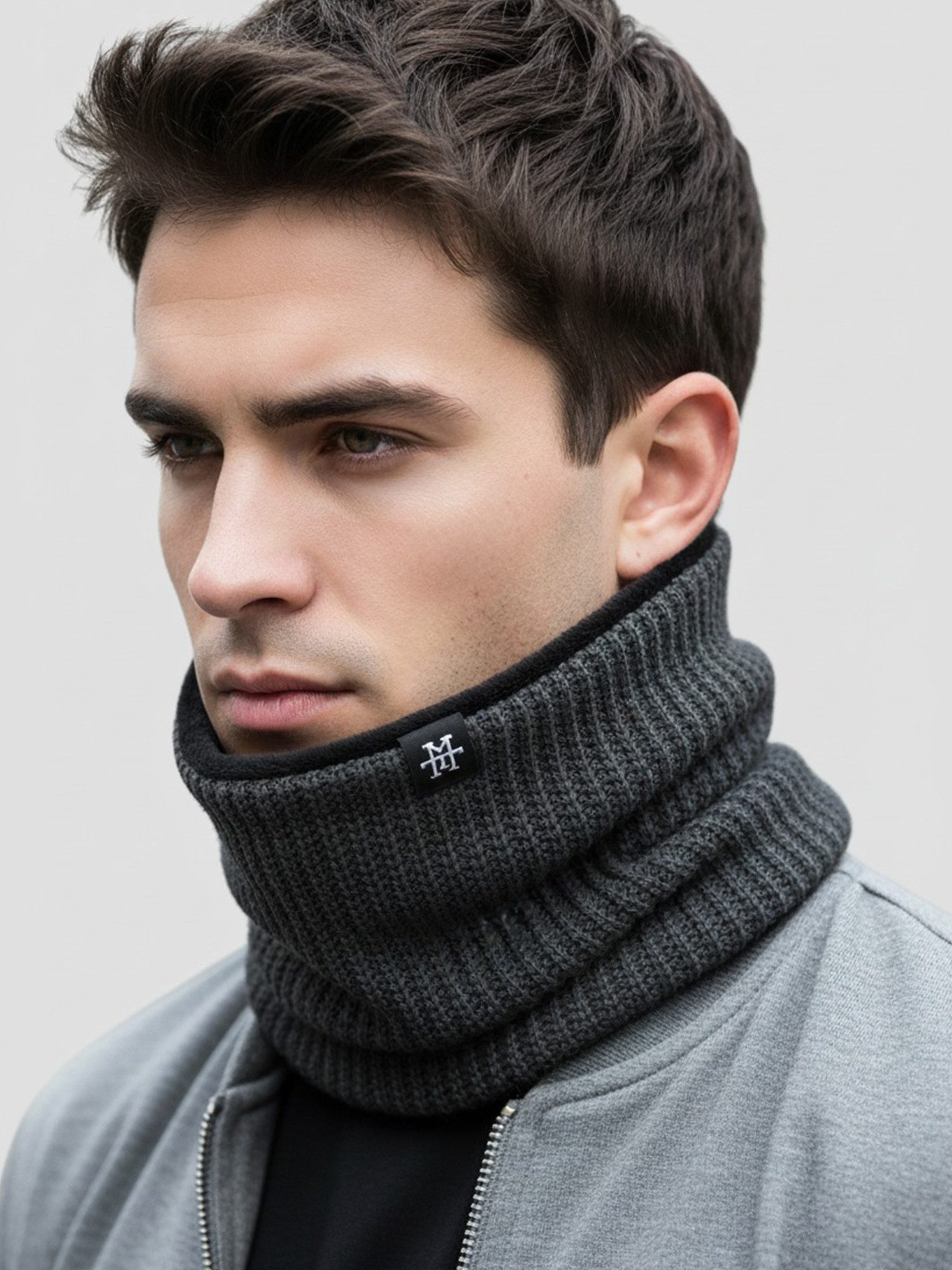 Manufaktur13 Loop Knit Neckwarmer - Schlauchschal, Halstuch, Halsschal, dehnbar/flexibel