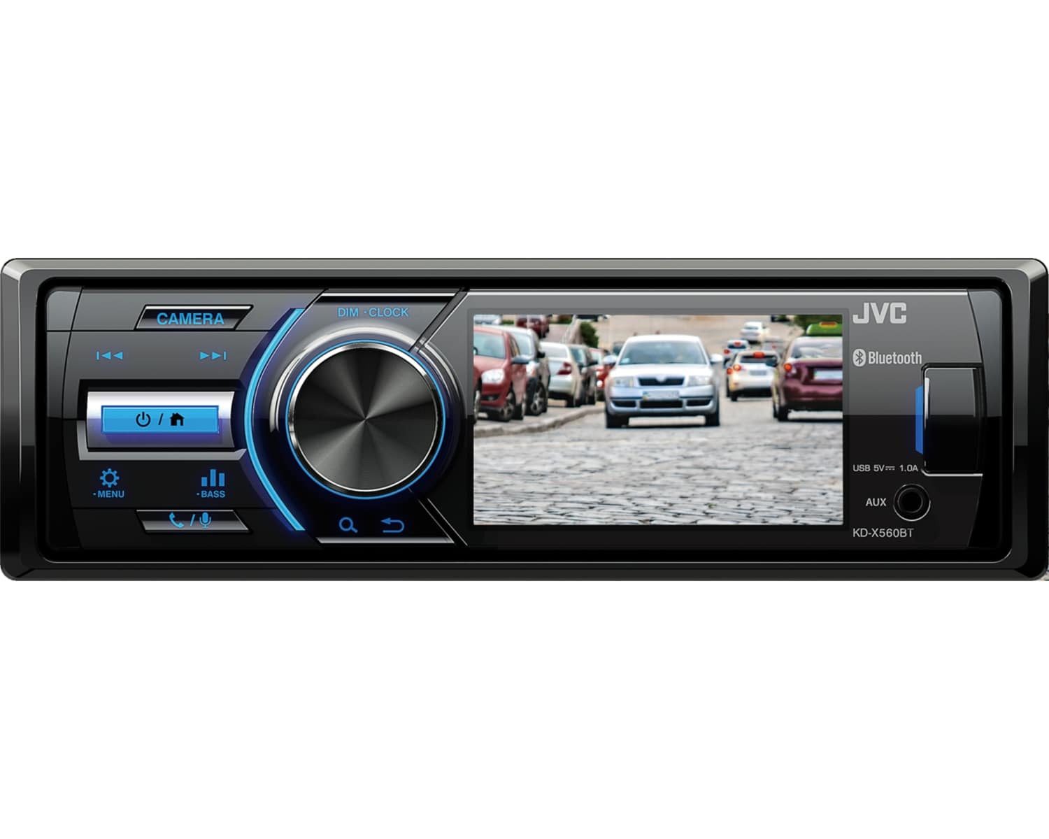 JVC KD-X560BT TFT-Display MP3 USB Android Autoradio (RDS, AM/FM Radio, Animiertes Display, 1 DIN, RDS, AM/FM Radio, Animiertes Display, 1 DIN)