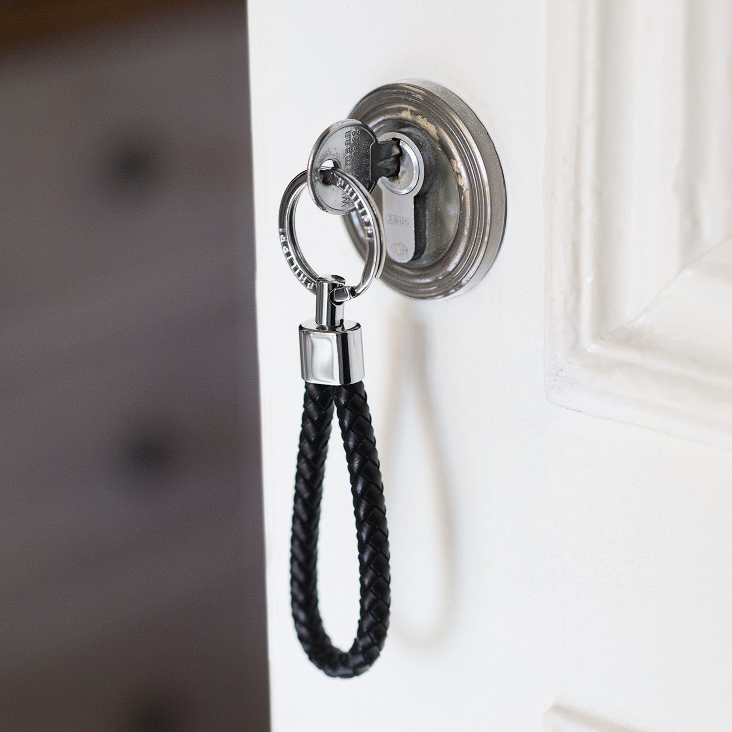 PHILIPPI Schlüsselanhänger Philippi Schlüsselanhänger Sergio Nickel/Leder s günstig online kaufen