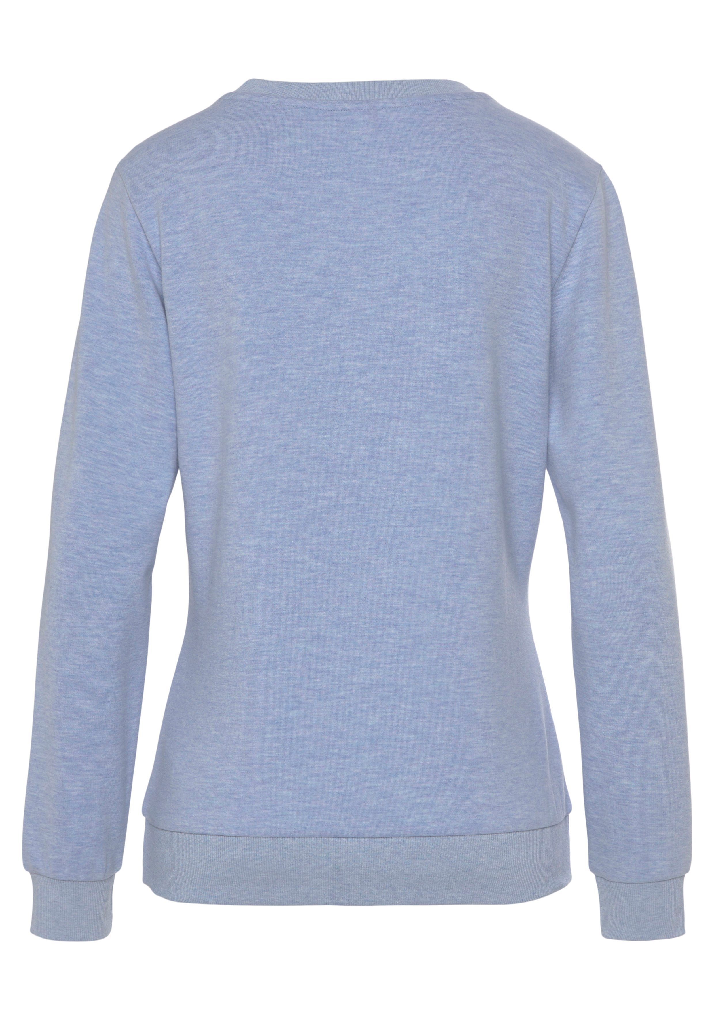 Bench. Loungewear Sweatshirt mit glänzender Logostickerei, Loungewear – Bild 4 von 5