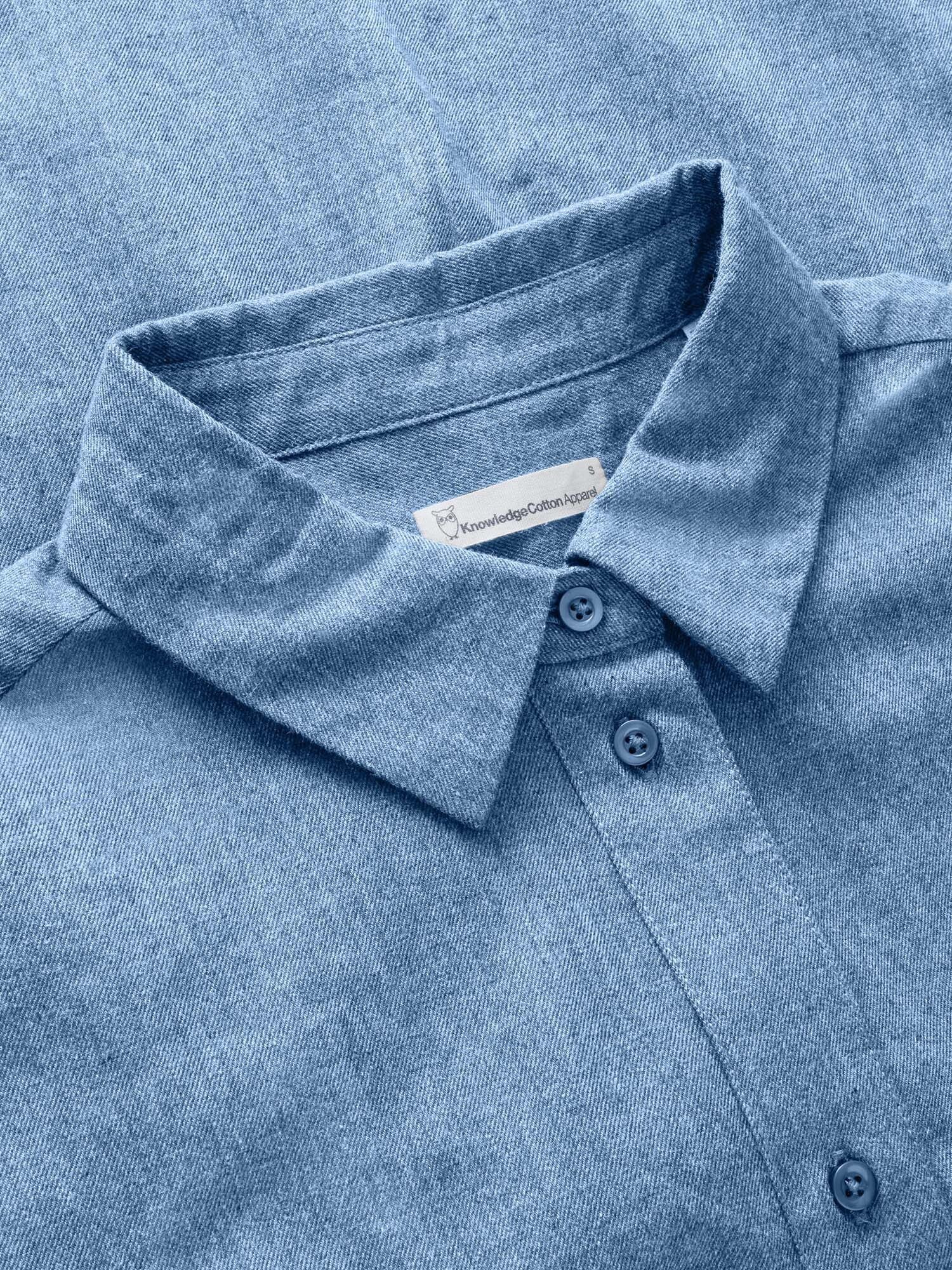 KnowledgeCotton Apparel Hemdbluse Organic Cotton Flannel Shirt