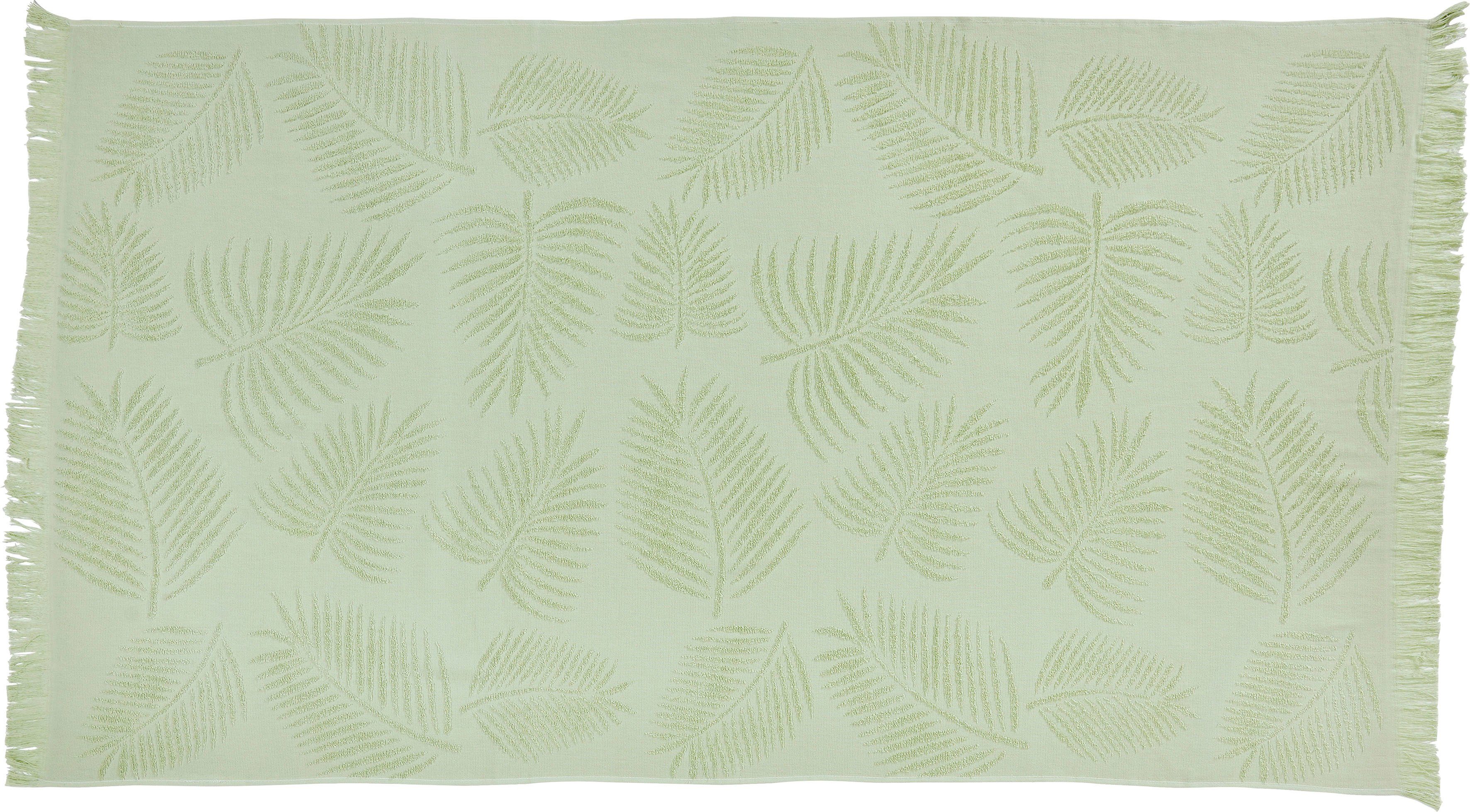 done.® Hamamtücher Palm Leaves, Hamam Frottier (1-St), saugfähige Frottier-Innenseite, gemustert, mit Fransen