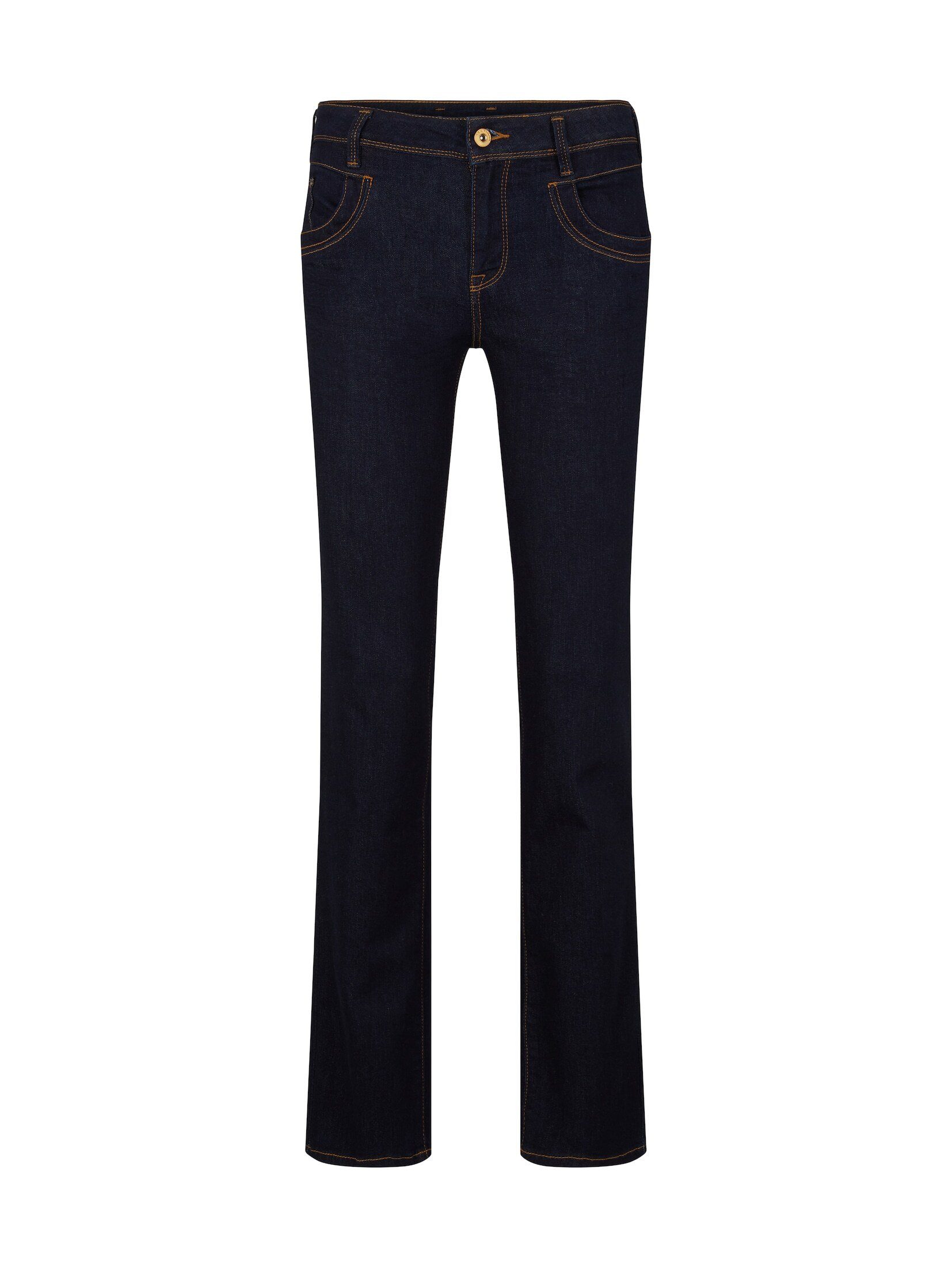 TOM TAILOR Skinny-fit-Jeans Straight Jeans Rinsed Denim Blue mit Bio-Baumwolle Alexa